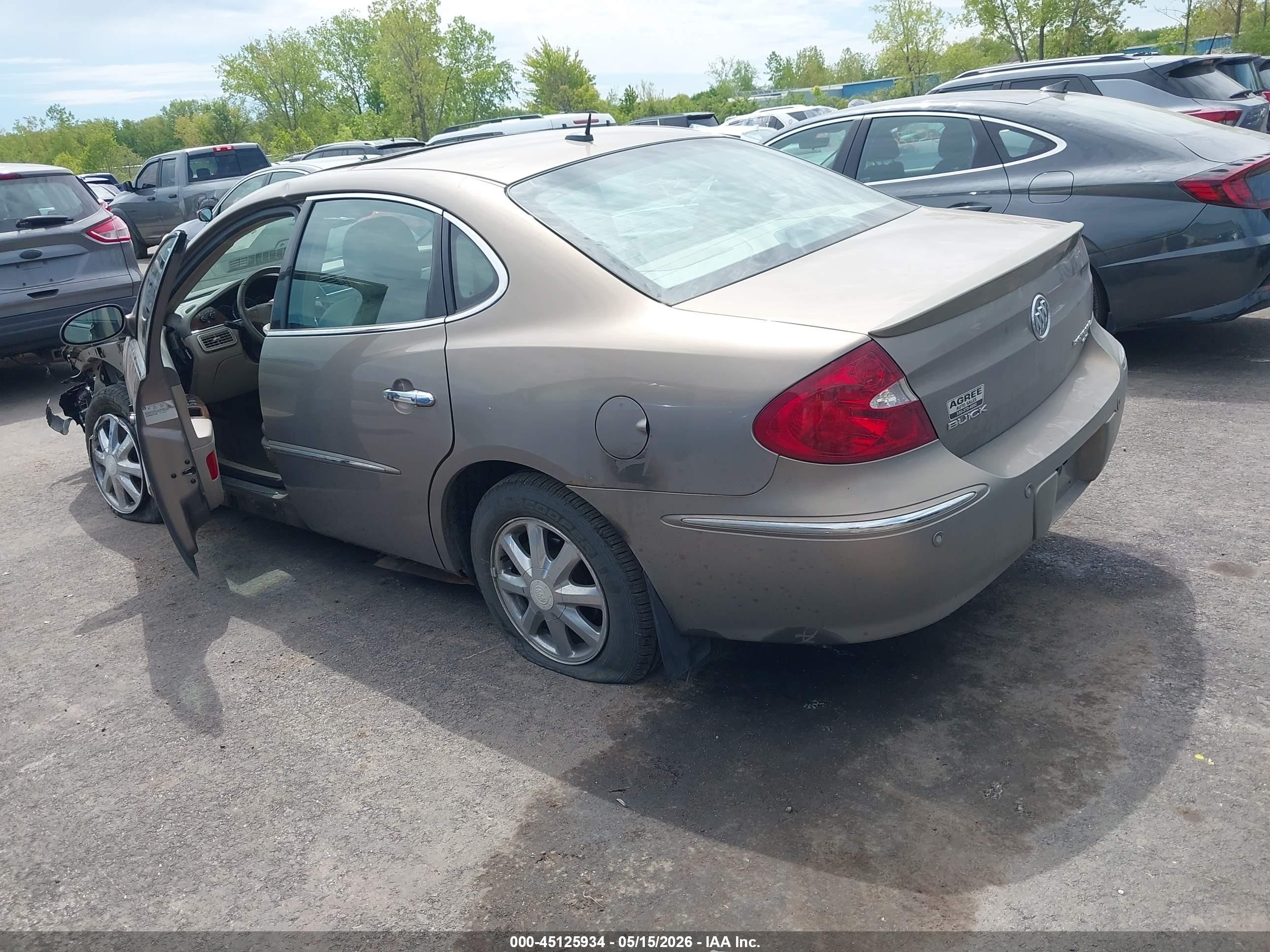 2006 Buick Lacrosse Cxl Beige vin: 2G4WD582X61170960