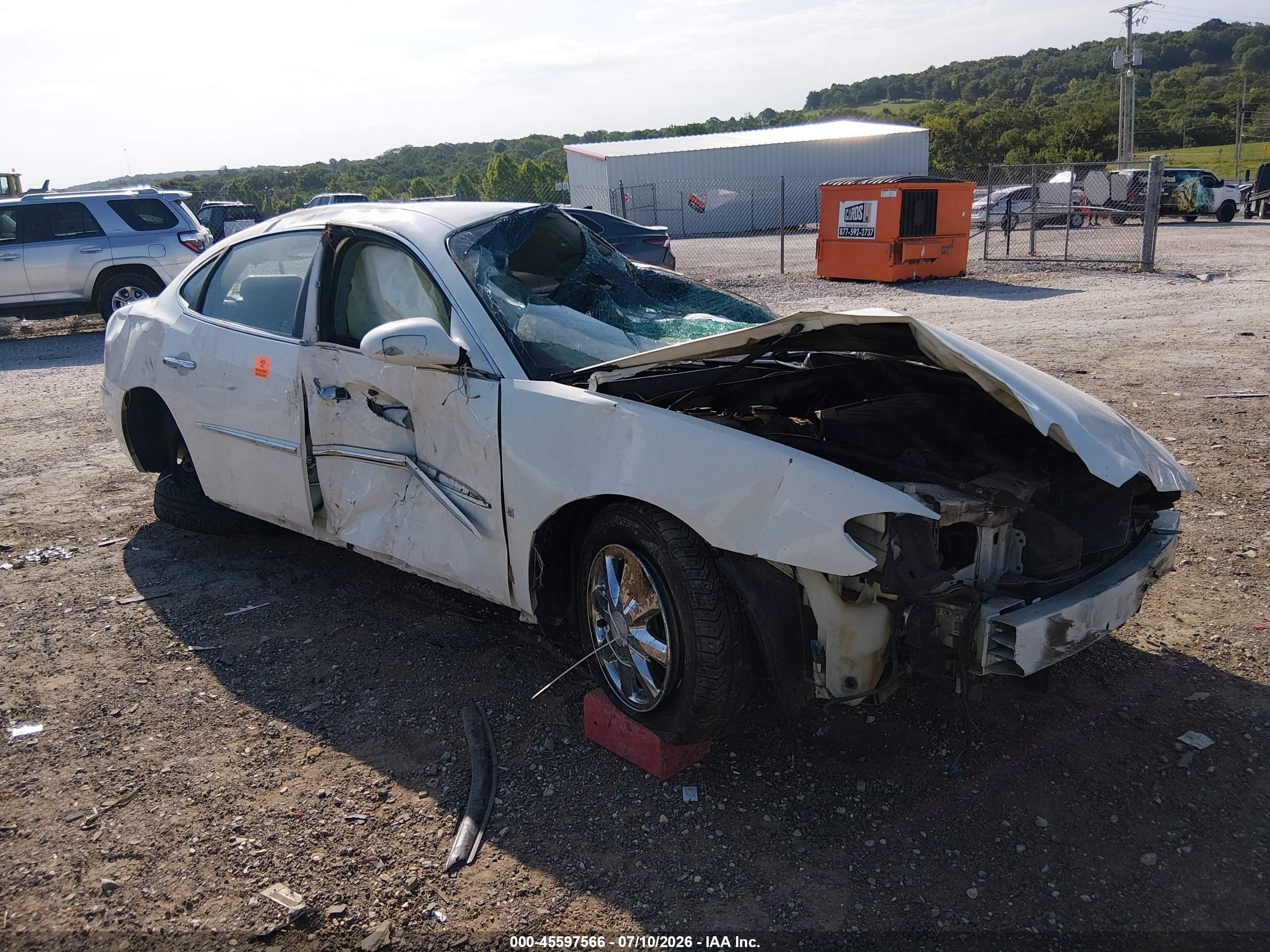 2006 Buick Lacrosse Cxl White vin: 2G4WD582X61197009