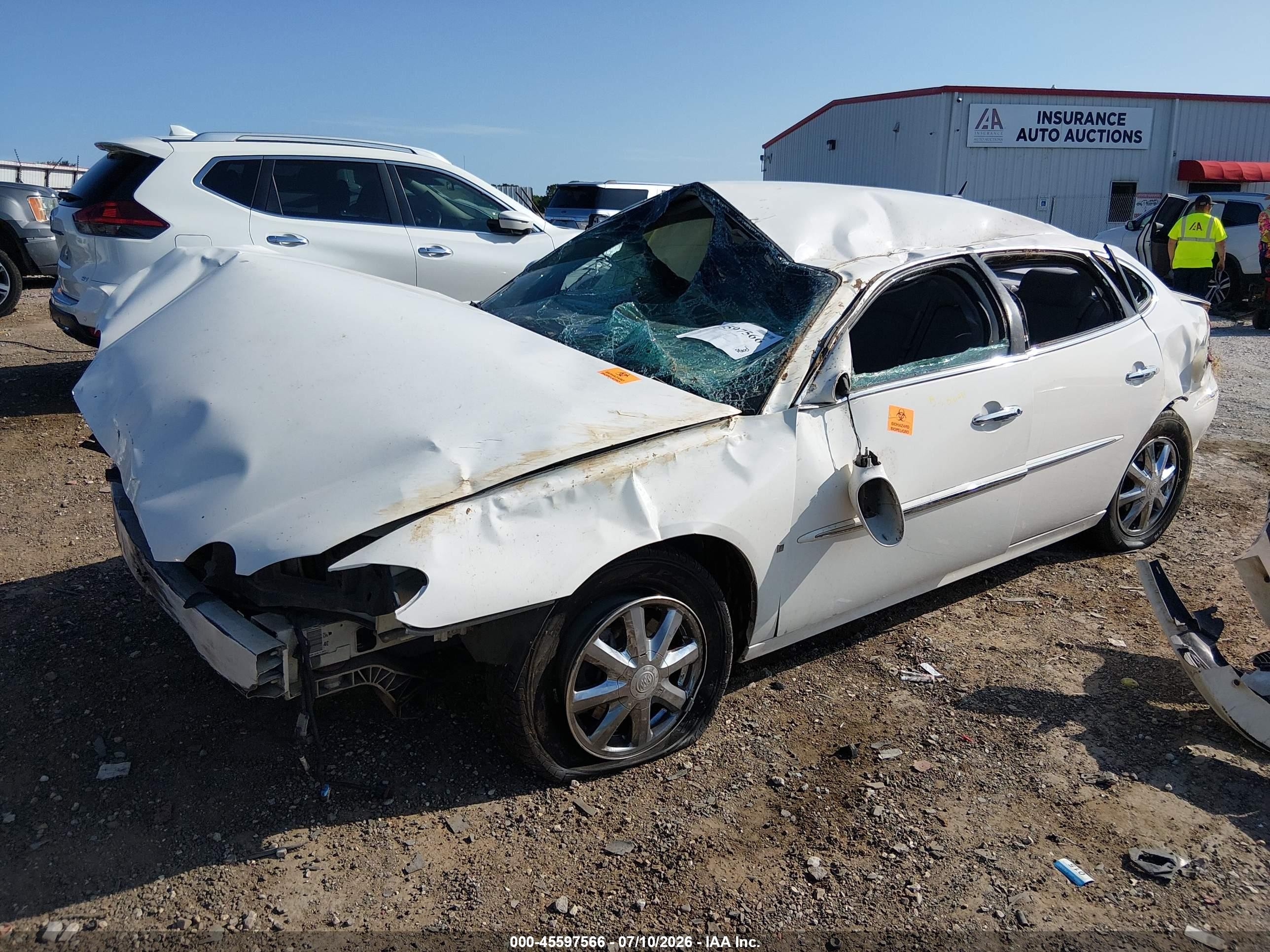 2006 Buick Lacrosse Cxl White vin: 2G4WD582X61197009