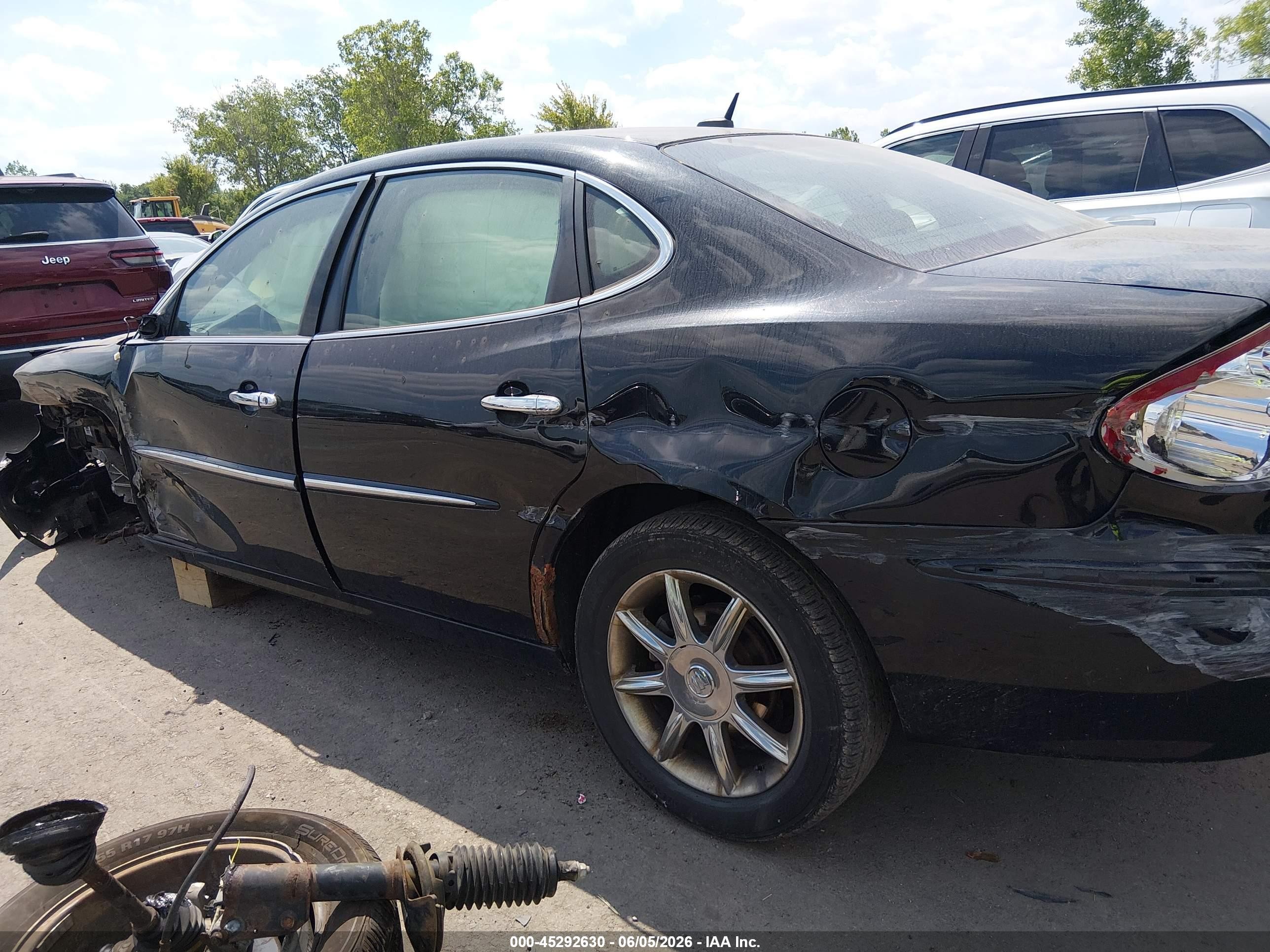 2007 Buick Lacrosse Cxl Black vin: 2G4WD582X71208611