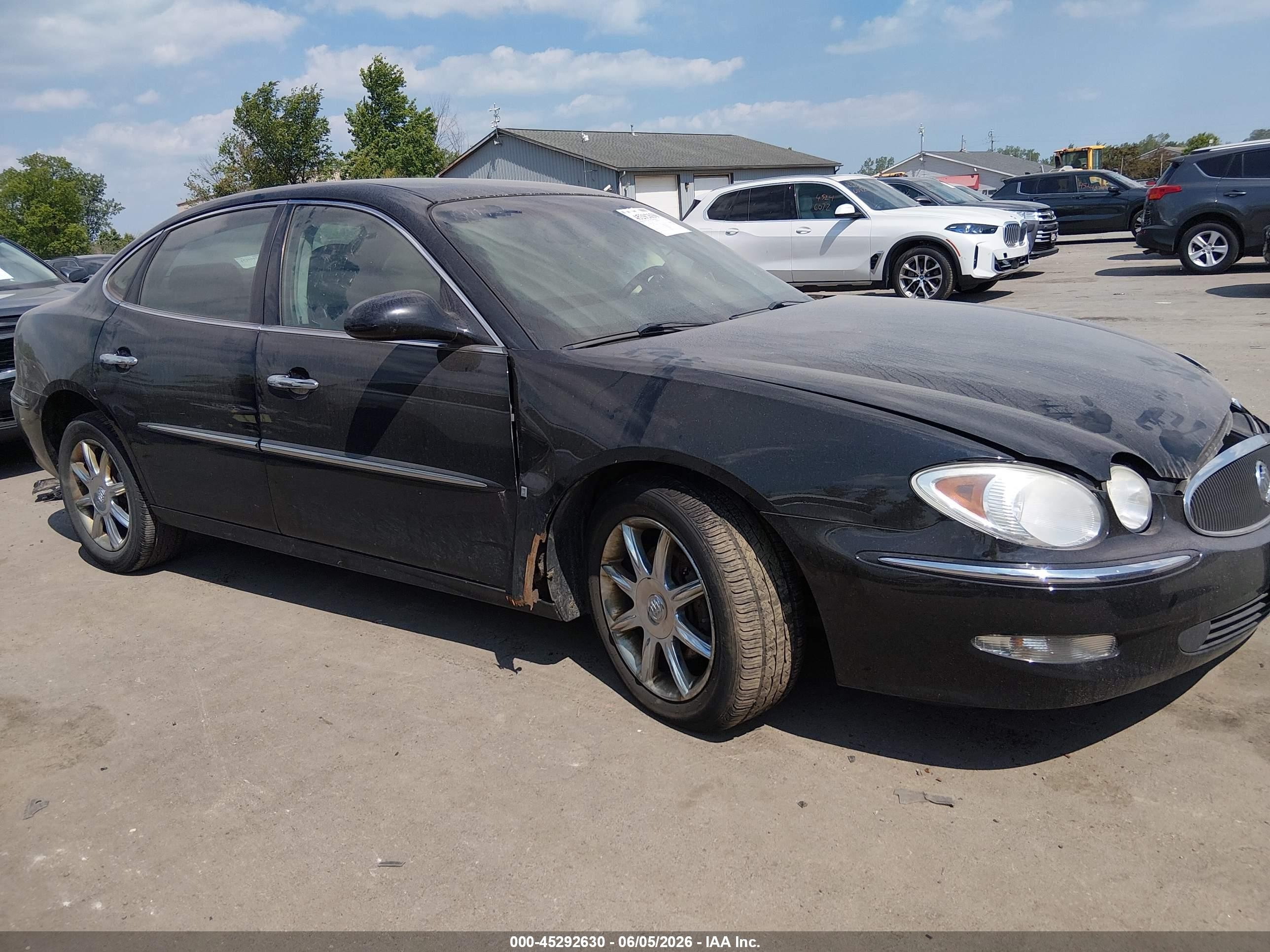 2007 Buick Lacrosse Cxl Black vin: 2G4WD582X71208611