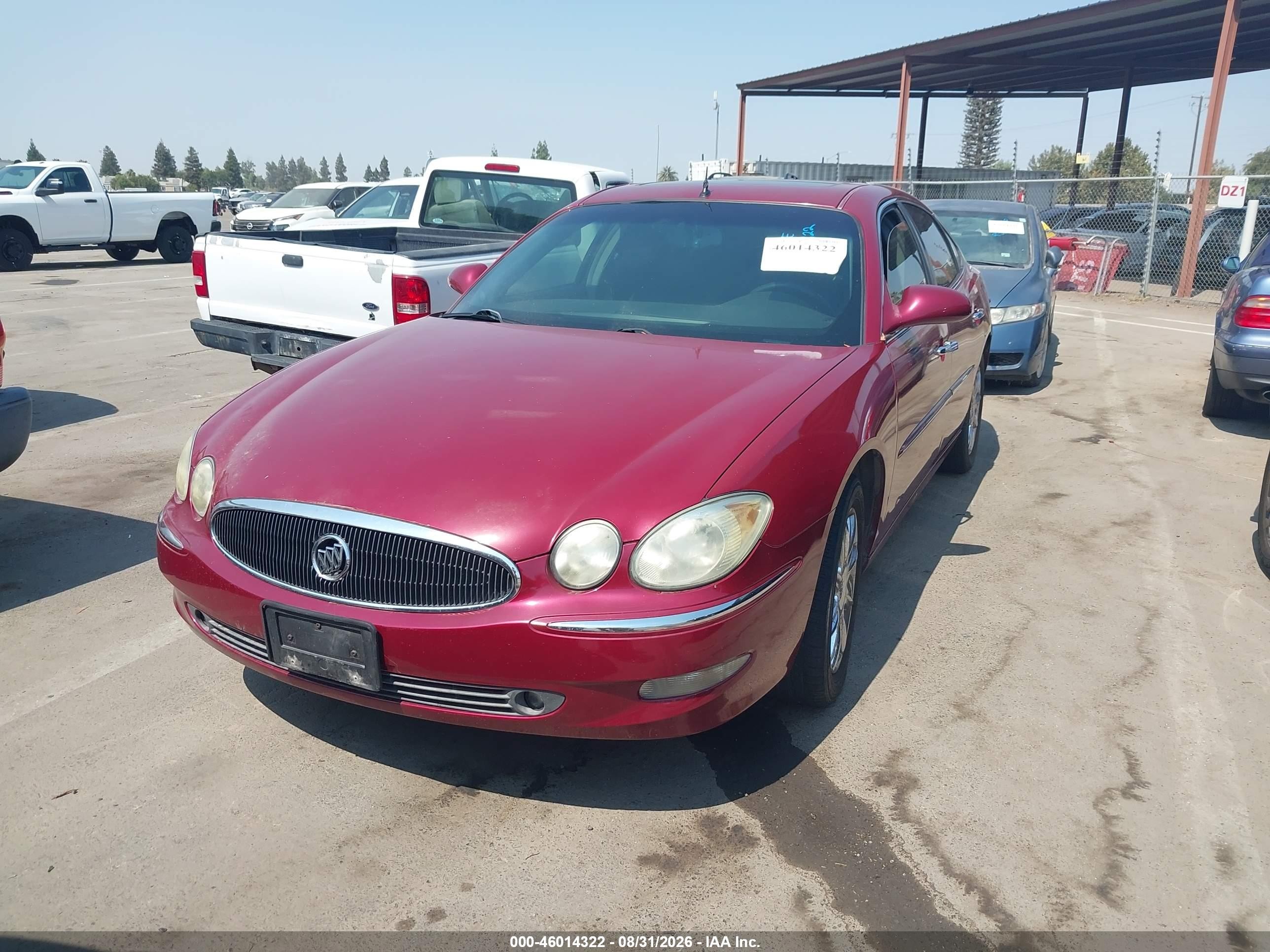 2005 Buick Lacrosse Cxs Red vin: 2G4WE537551211770