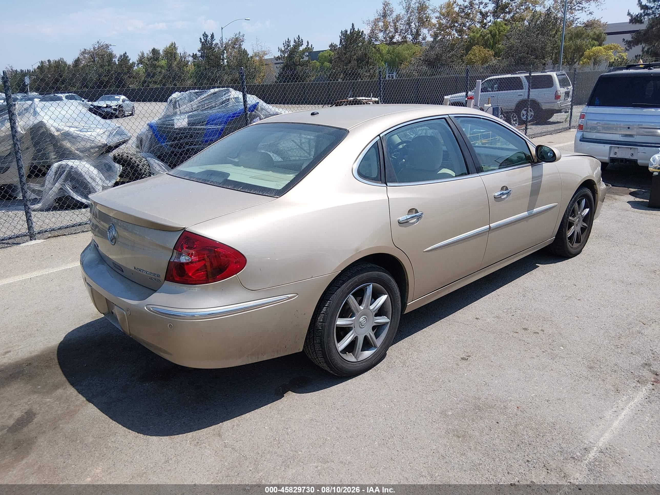 2005 Buick Lacrosse Cxs Champagne vin: 2G4WE537951207351