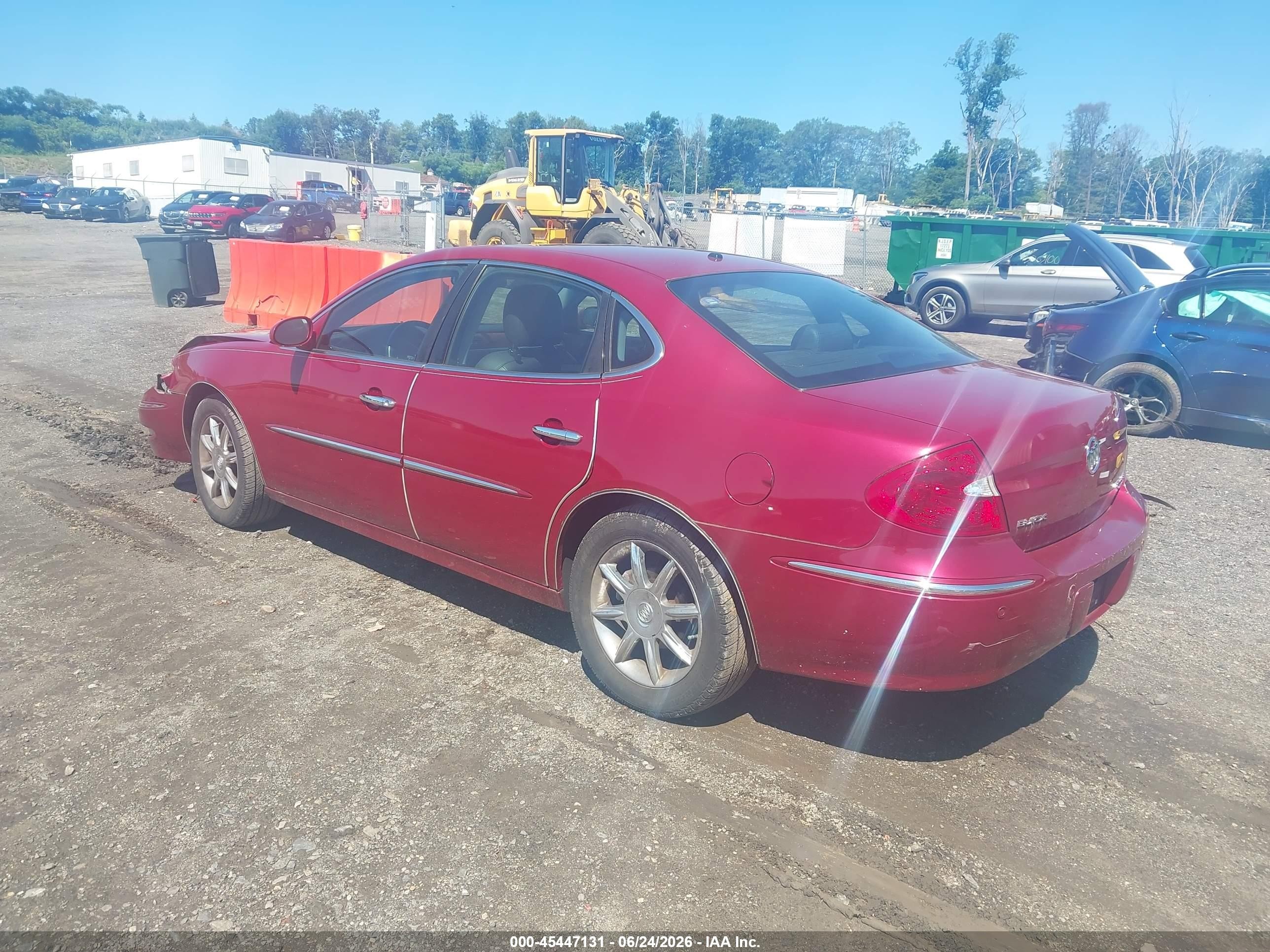 2005 Buick Lacrosse Cxs Red vin: 2G4WE567451220424