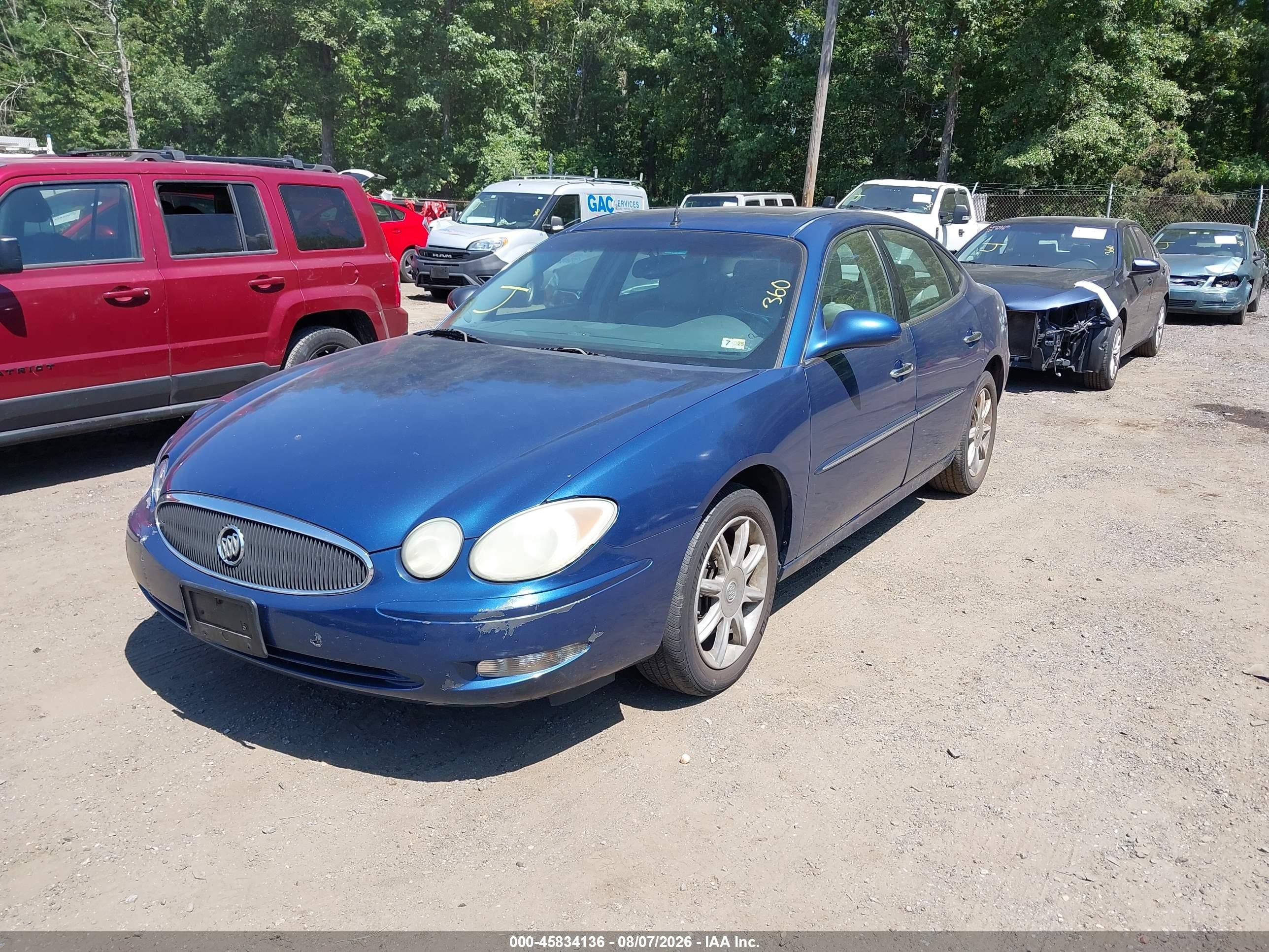 2005 Buick Lacrosse Cxs Blue vin: 2G4WE567X51276660