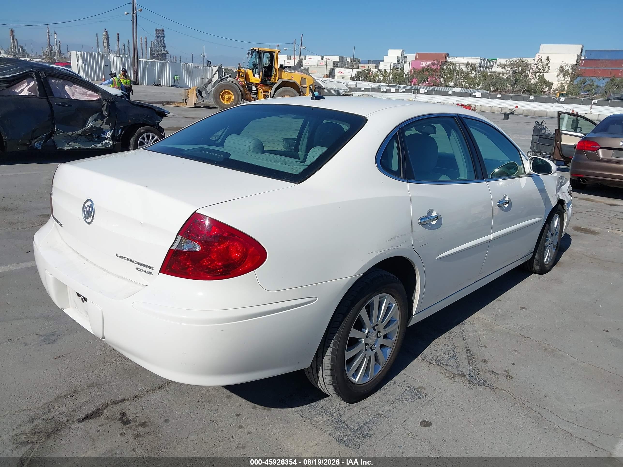 2007 Buick Lacrosse Cxs Белый vin: 2G4WE587071106355
