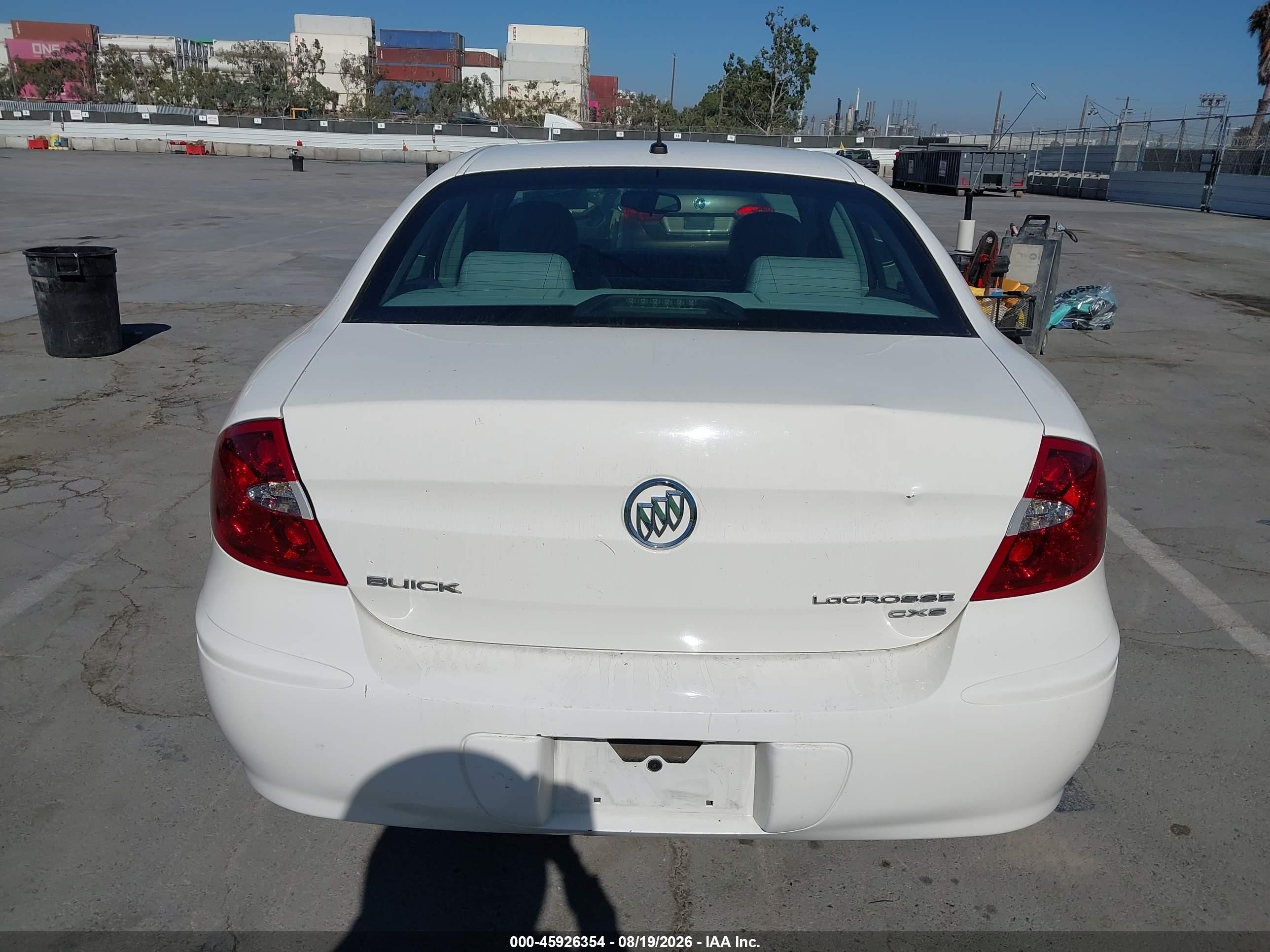 2007 Buick Lacrosse Cxs Белый vin: 2G4WE587071106355