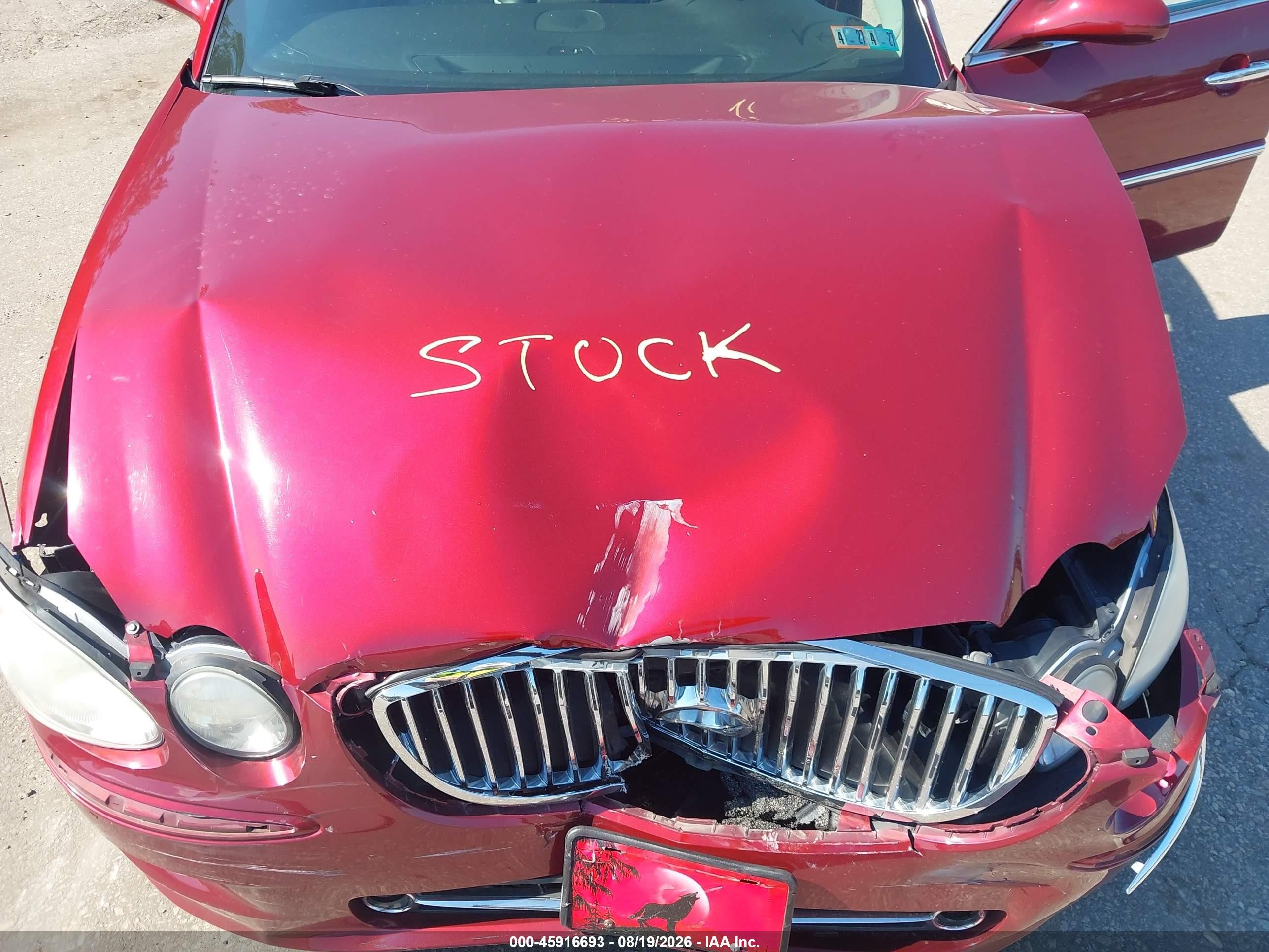 2008 Buick Lacrosse Cxs Maroon vin: 2G4WE587281186503