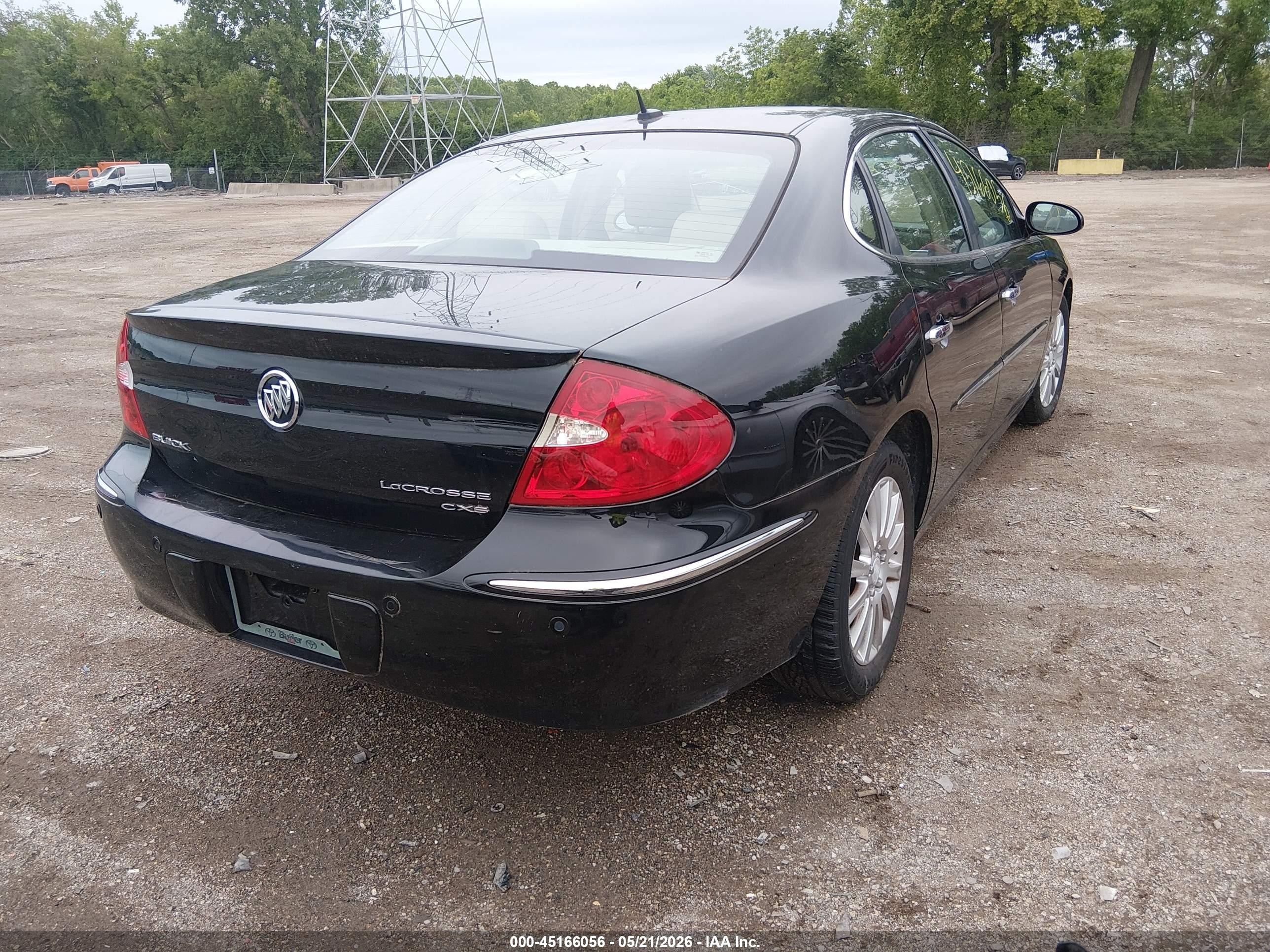 2007 Buick Lacrosse Cxs Black vin: 2G4WE587671165975