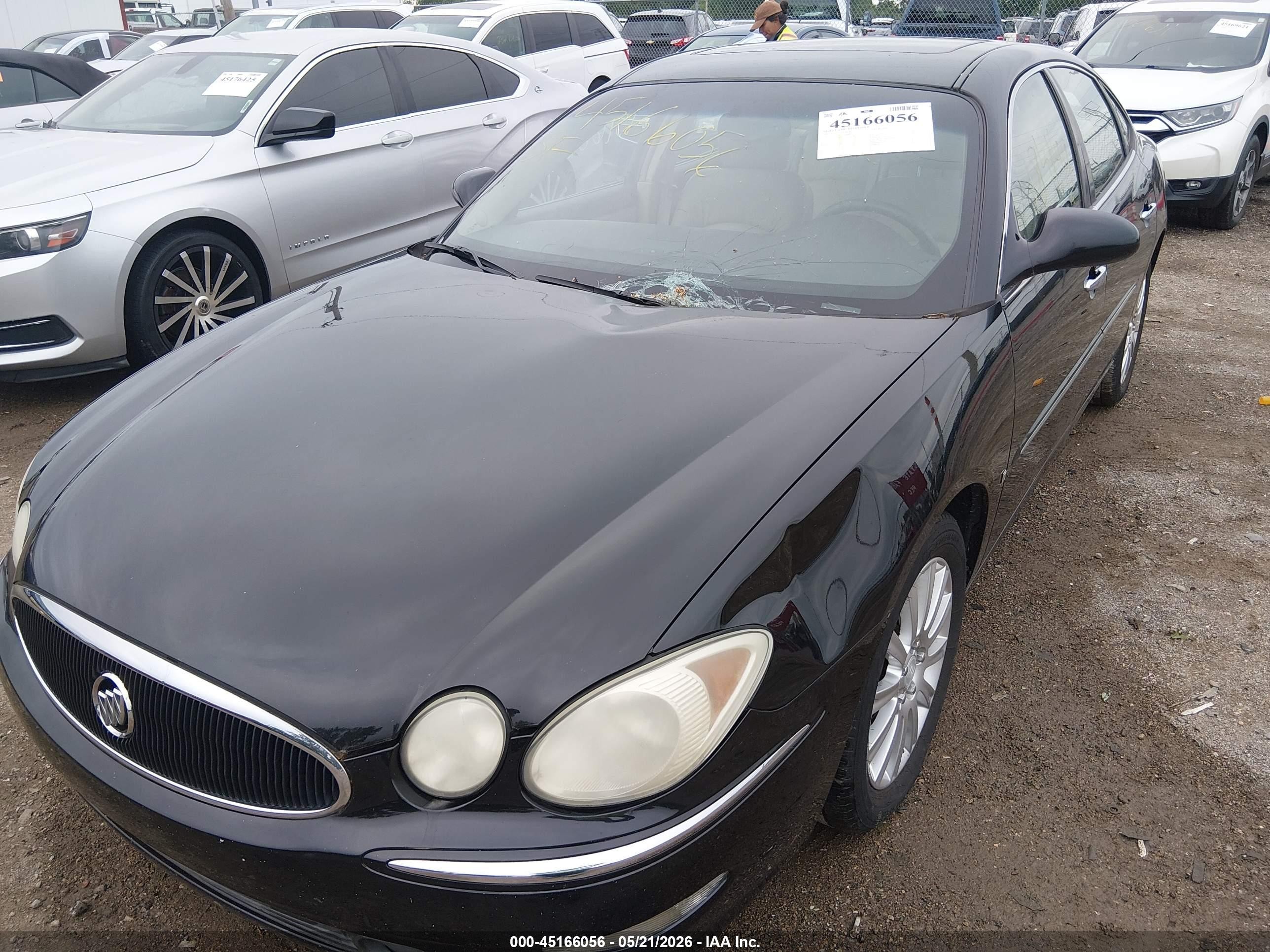 2007 Buick Lacrosse Cxs Black vin: 2G4WE587671165975