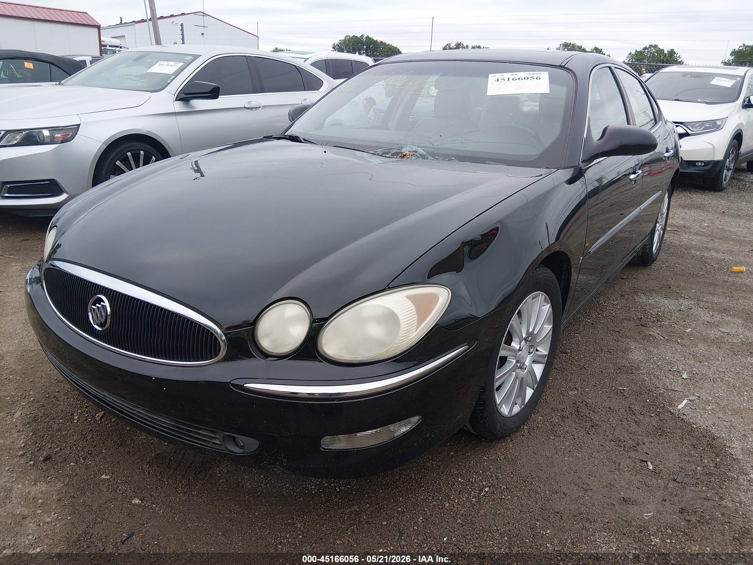 2007 Buick Lacrosse Cxs Black vin: 2G4WE587671165975