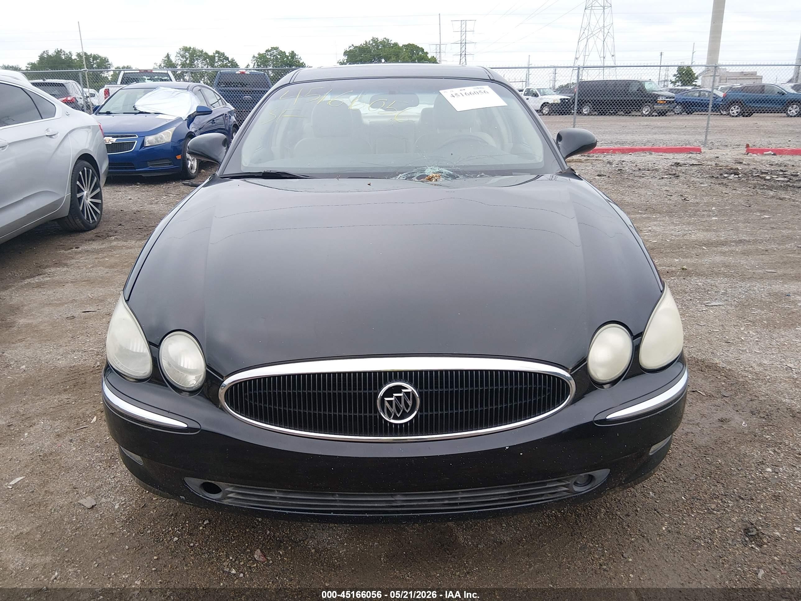 2007 Buick Lacrosse Cxs Black vin: 2G4WE587671165975