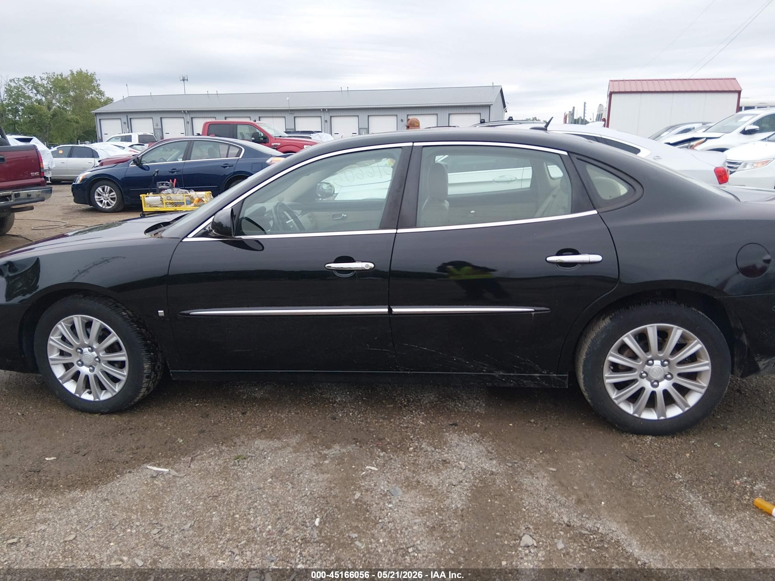 2007 Buick Lacrosse Cxs Black vin: 2G4WE587671165975