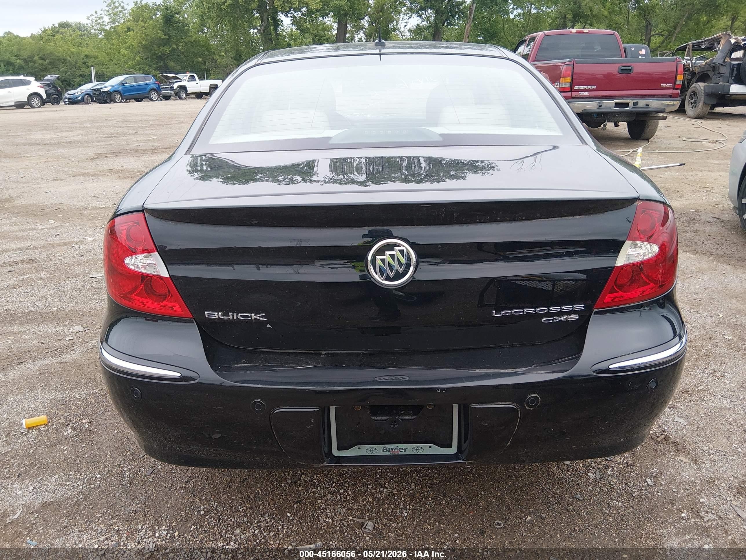 2007 Buick Lacrosse Cxs Black vin: 2G4WE587671165975