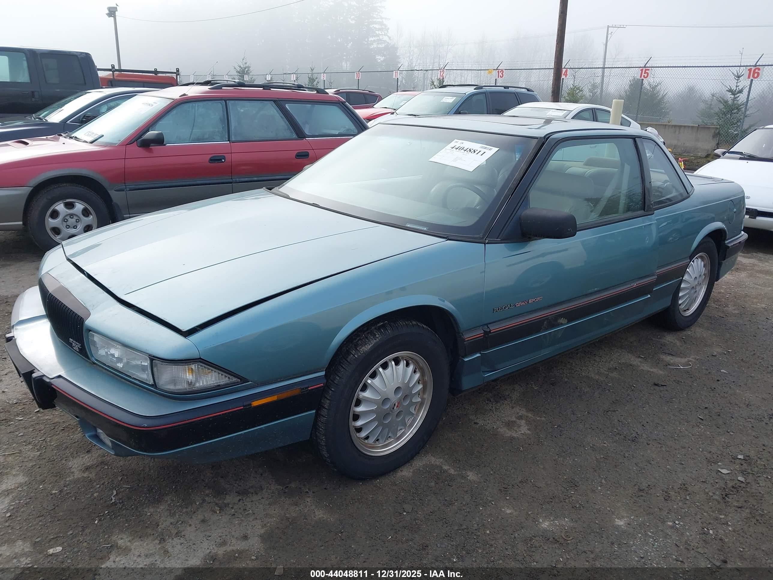 1994 Buick Regal Gran Sport Green vin: 2G4WF15L0R1483732