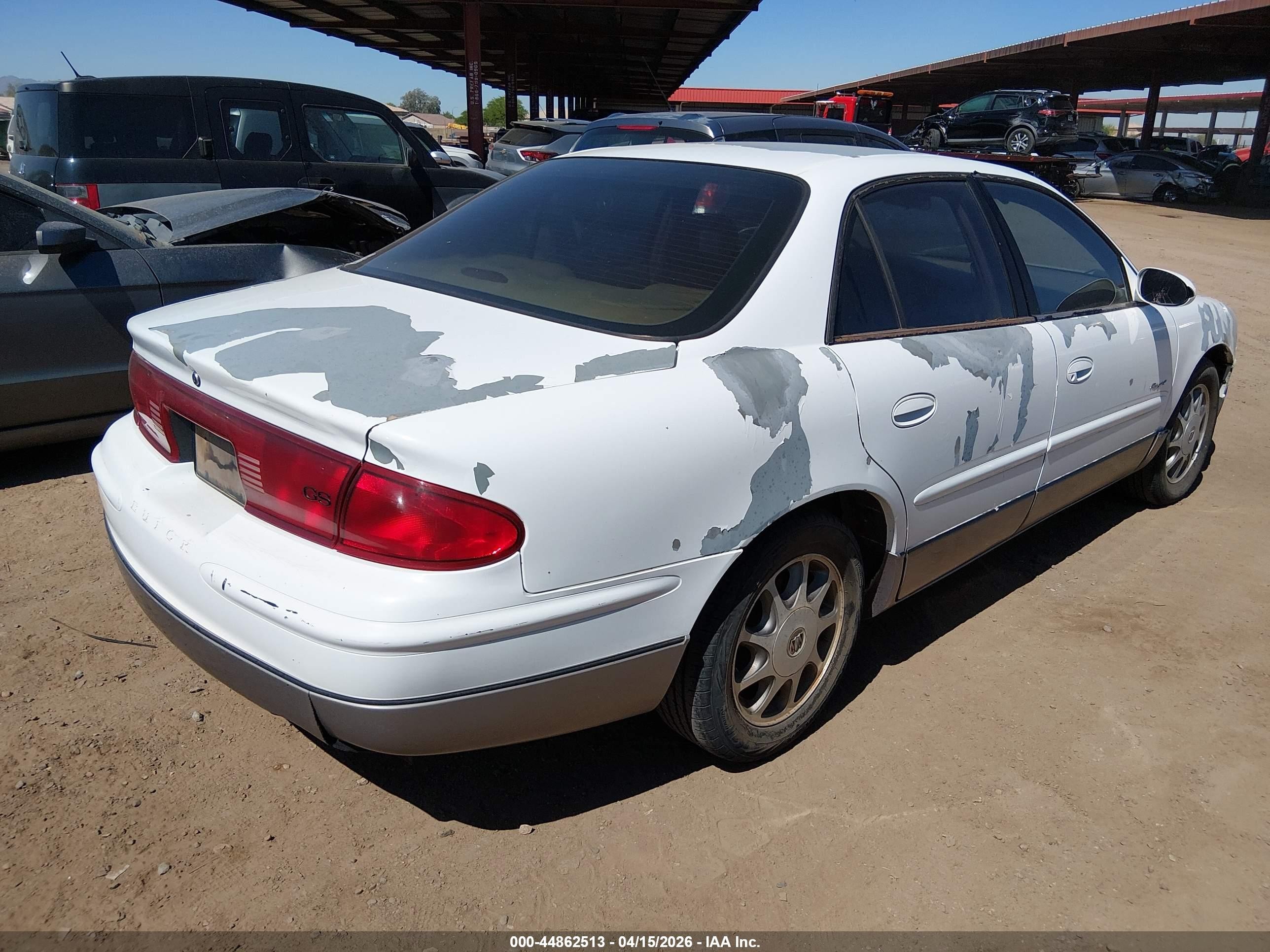 1998 Buick Regal Gs White vin: 2G4WF5215W1431423