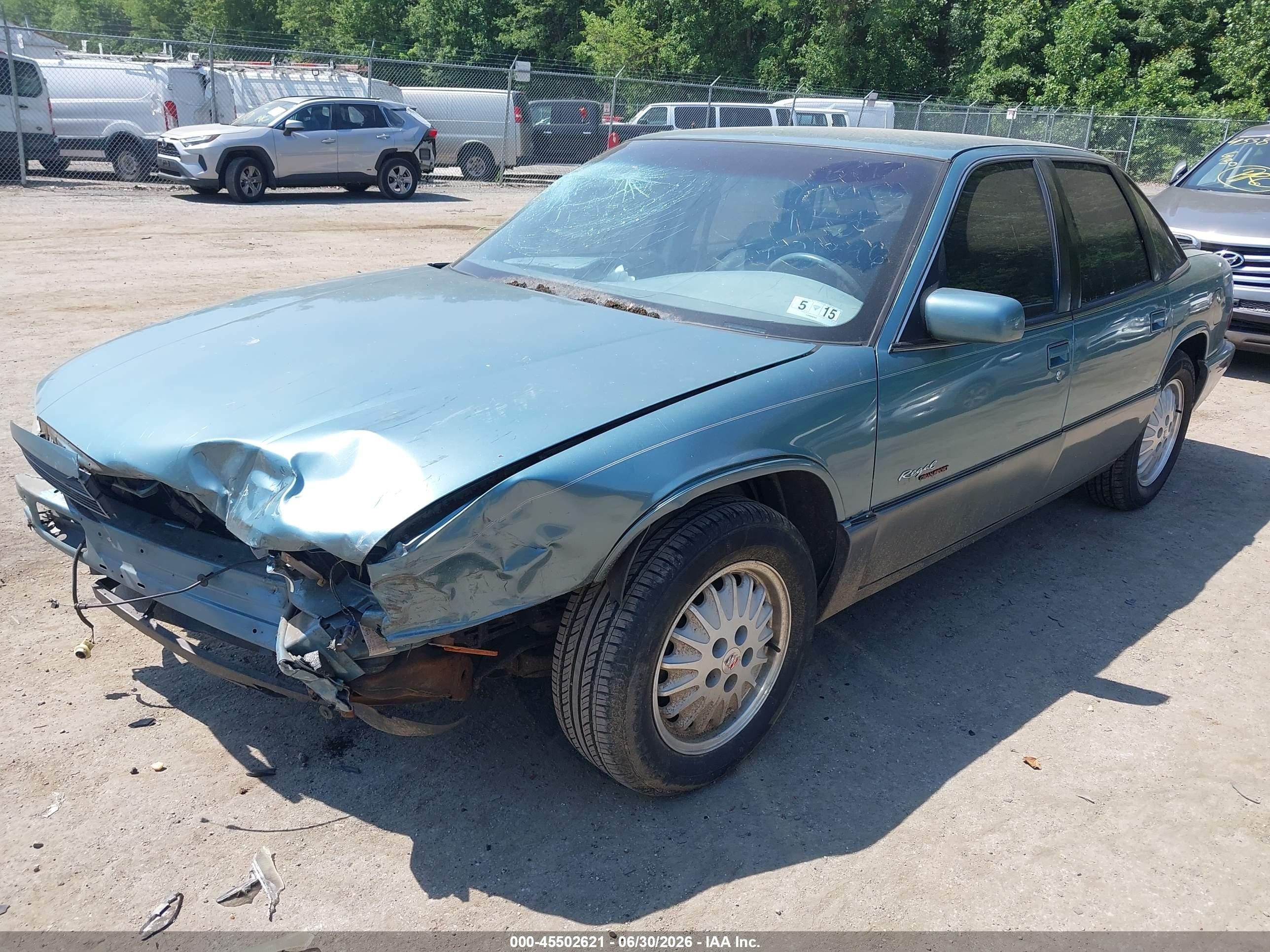 1995 Buick Regal Gran Sport Blue vin: 2G4WF52L7S1449434