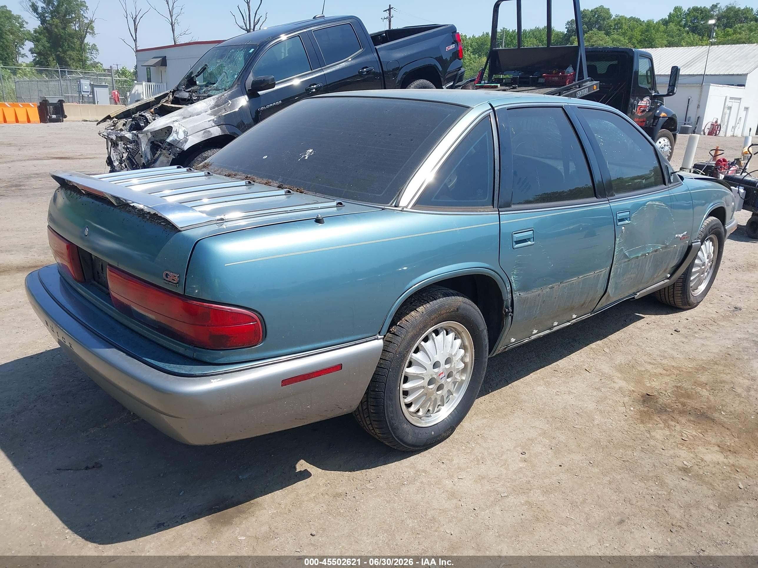 1995 Buick Regal Gran Sport Blue vin: 2G4WF52L7S1449434
