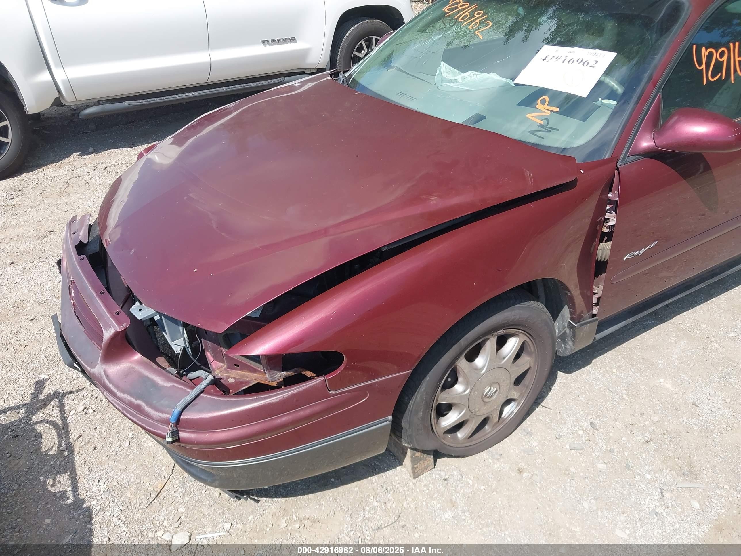 2001 Buick Regal Gs Темно-бордовый vin: 2G4WF551111315303