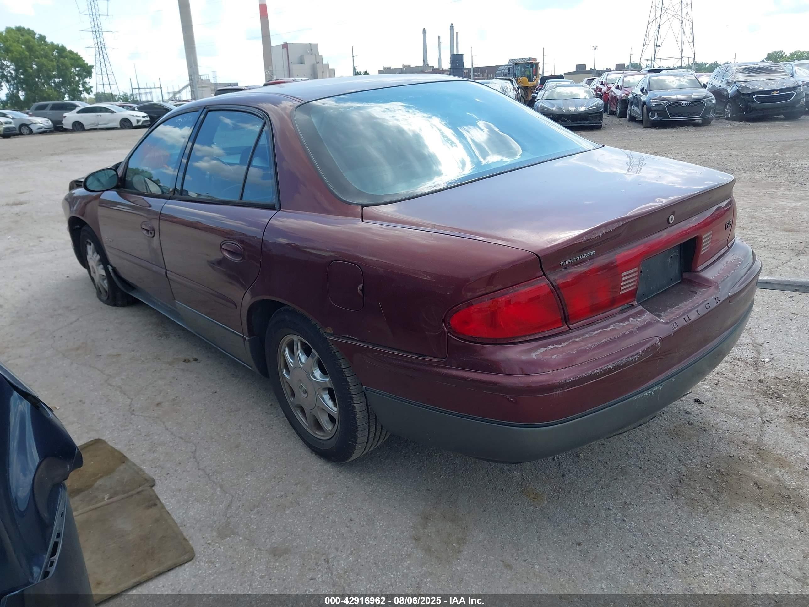 2001 Buick Regal Gs Темно-бордовый vin: 2G4WF551111315303