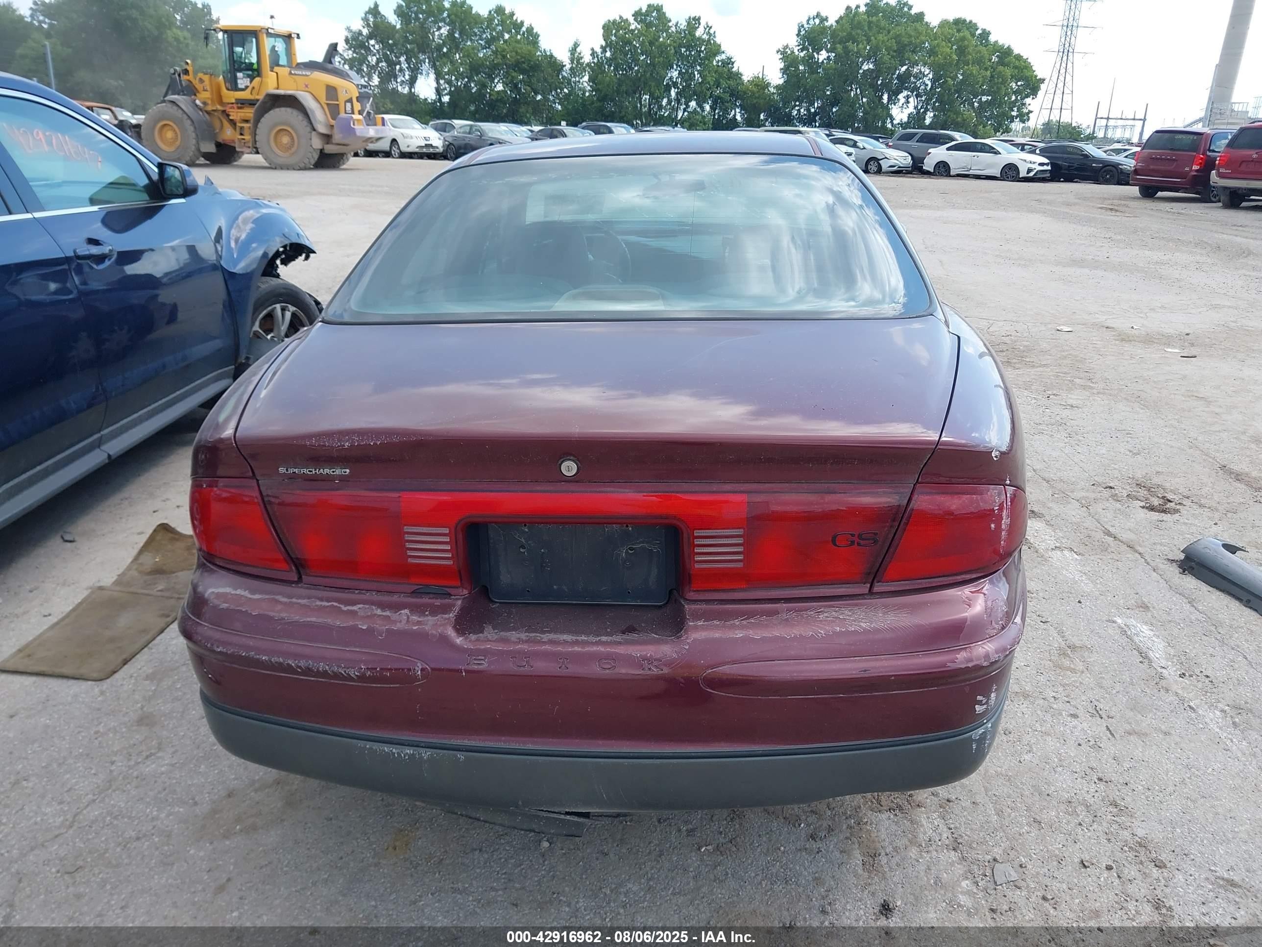 2001 Buick Regal Gs Темно-бордовый vin: 2G4WF551111315303