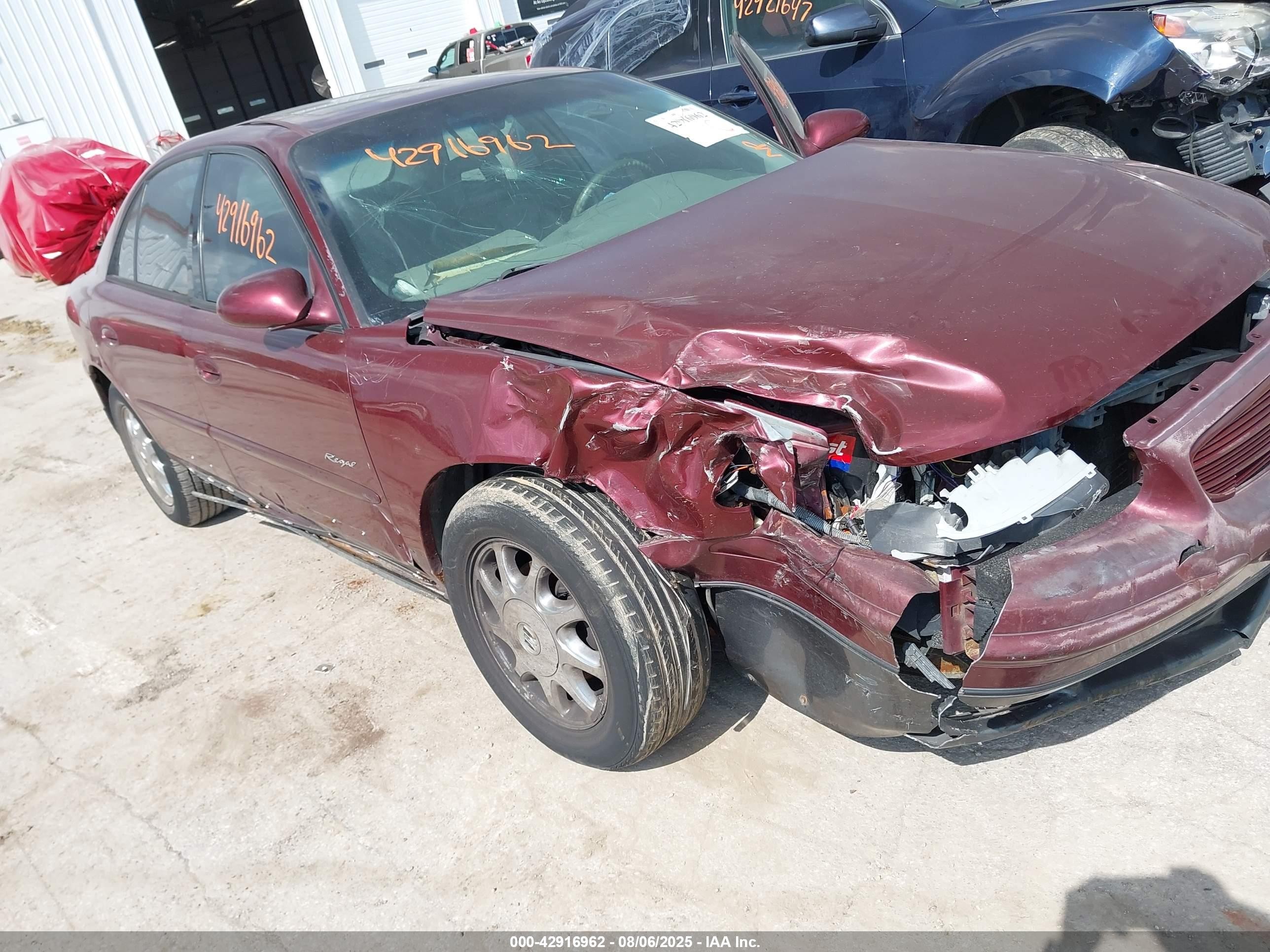 2001 Buick Regal Gs Темно-бордовый vin: 2G4WF551111315303