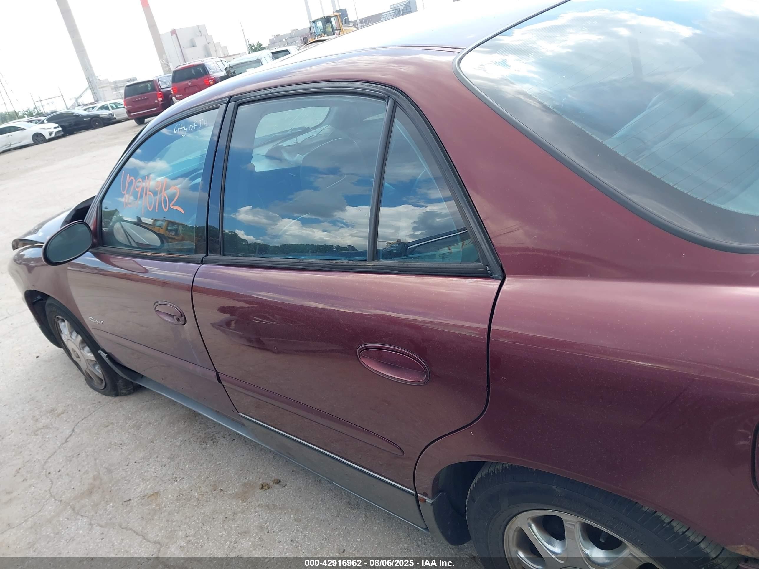 2001 Buick Regal Gs Темно-бордовый vin: 2G4WF551111315303