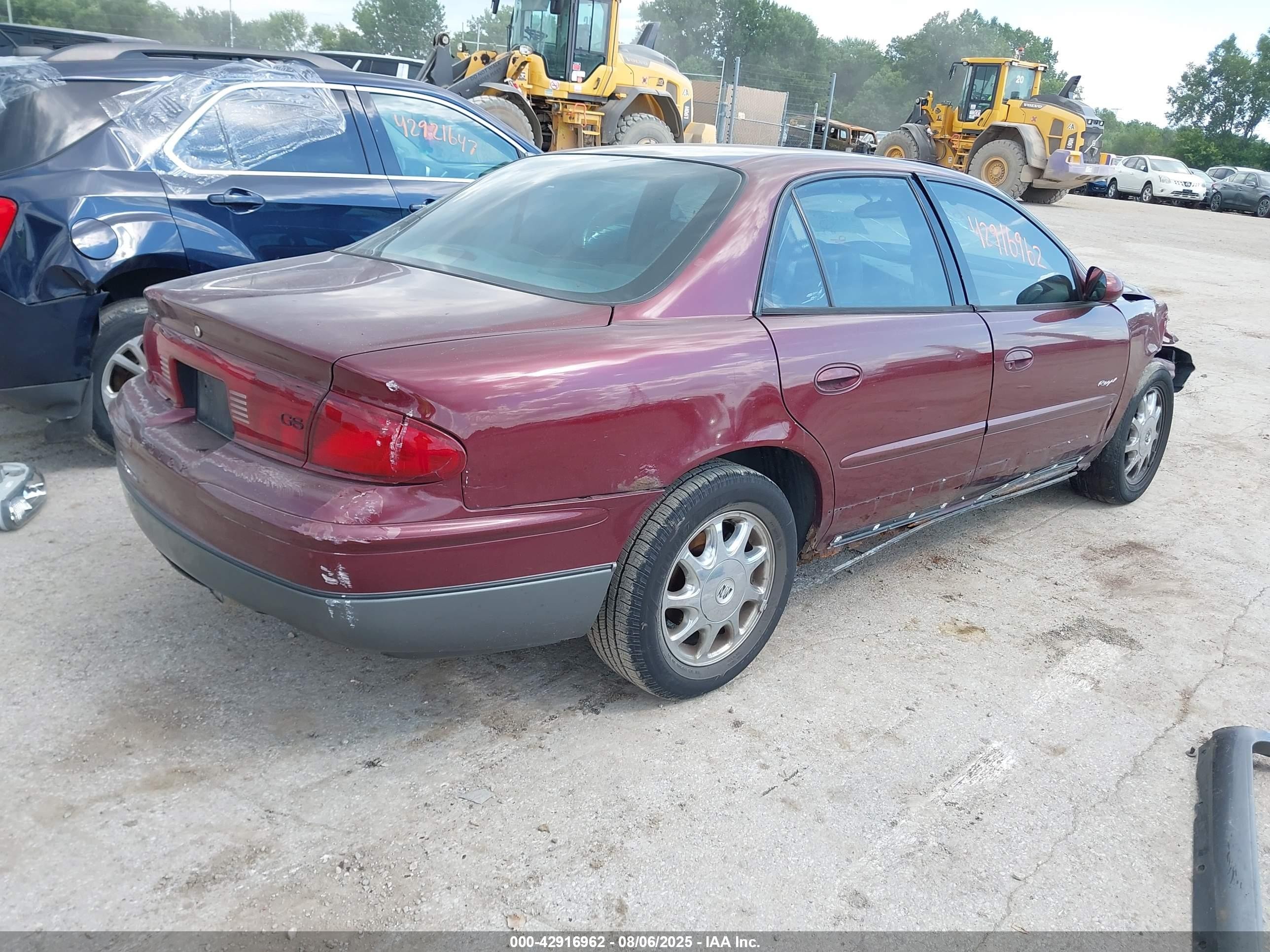 2001 Buick Regal Gs Темно-бордовый vin: 2G4WF551111315303