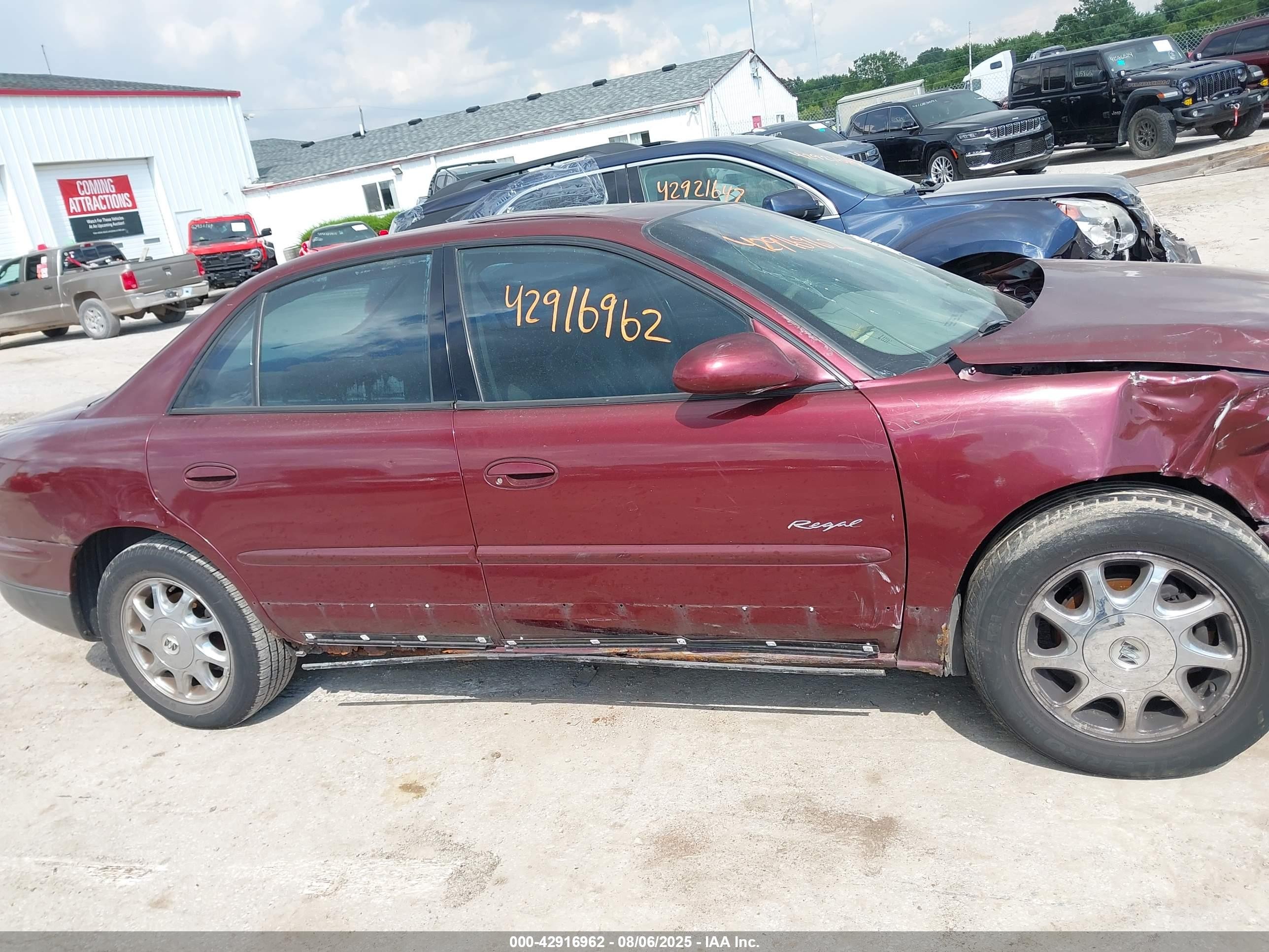 2001 Buick Regal Gs Темно-бордовый vin: 2G4WF551111315303