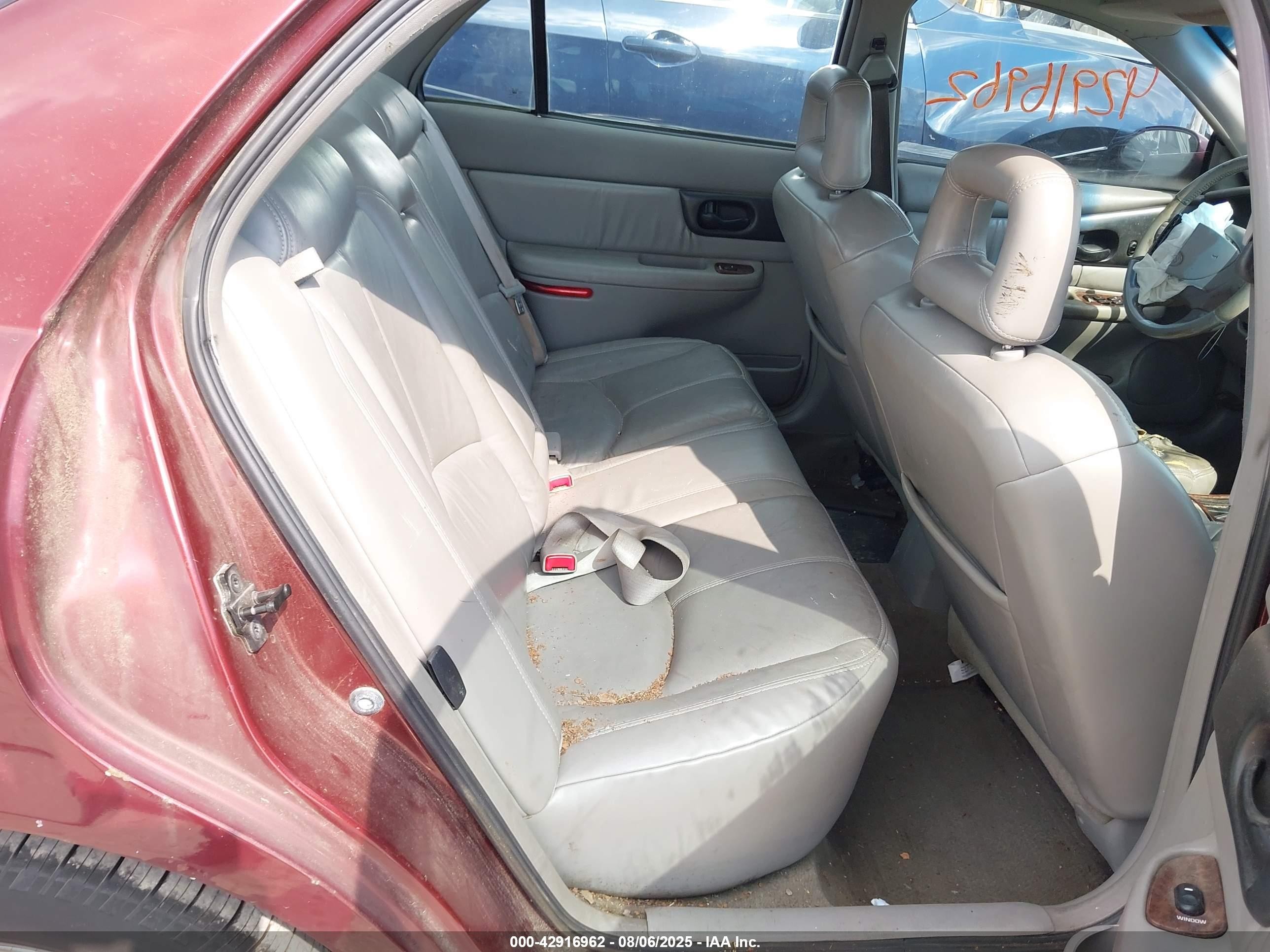 2001 Buick Regal Gs Темно-бордовый vin: 2G4WF551111315303