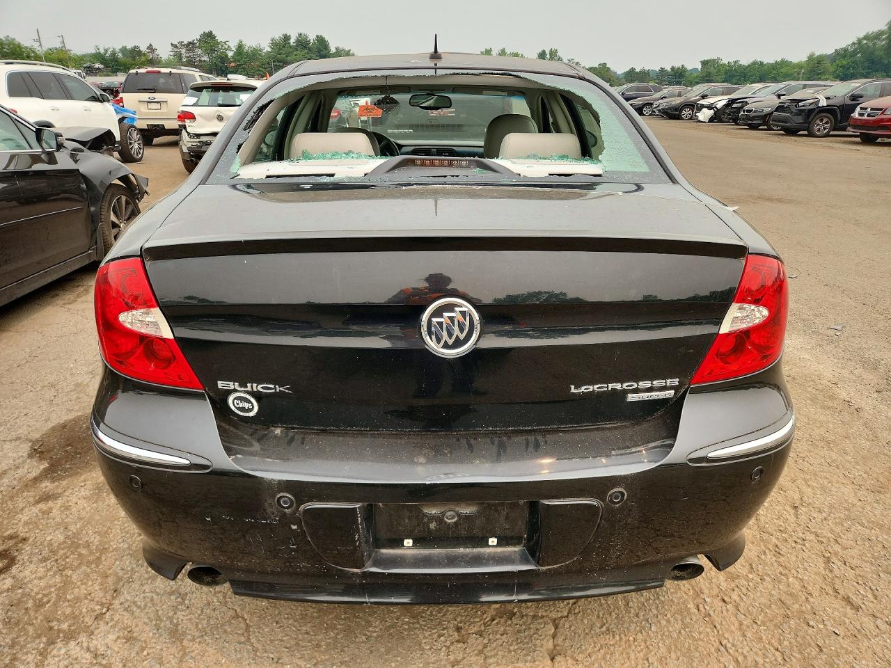 2008 Buick Lacrosse Super Series Black vin: 2G4WN58C081156980