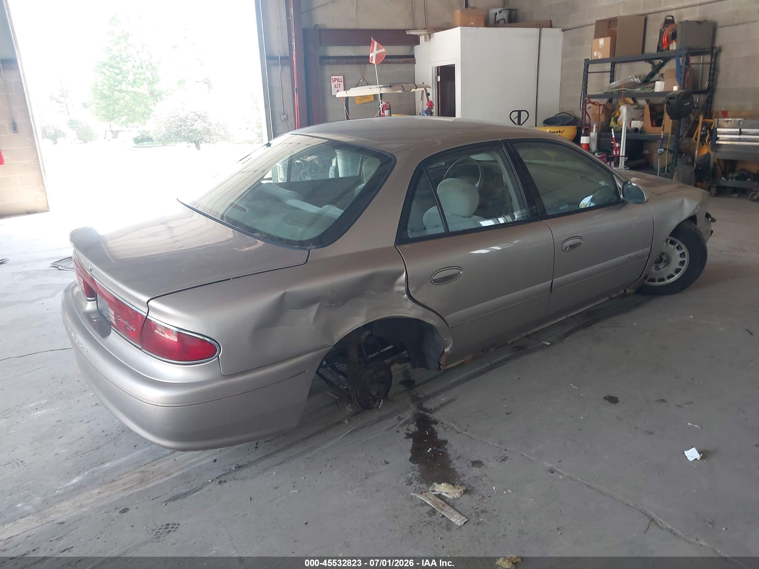 2001 Buick Century Custom Tan vin: 2G4WS52J011198071