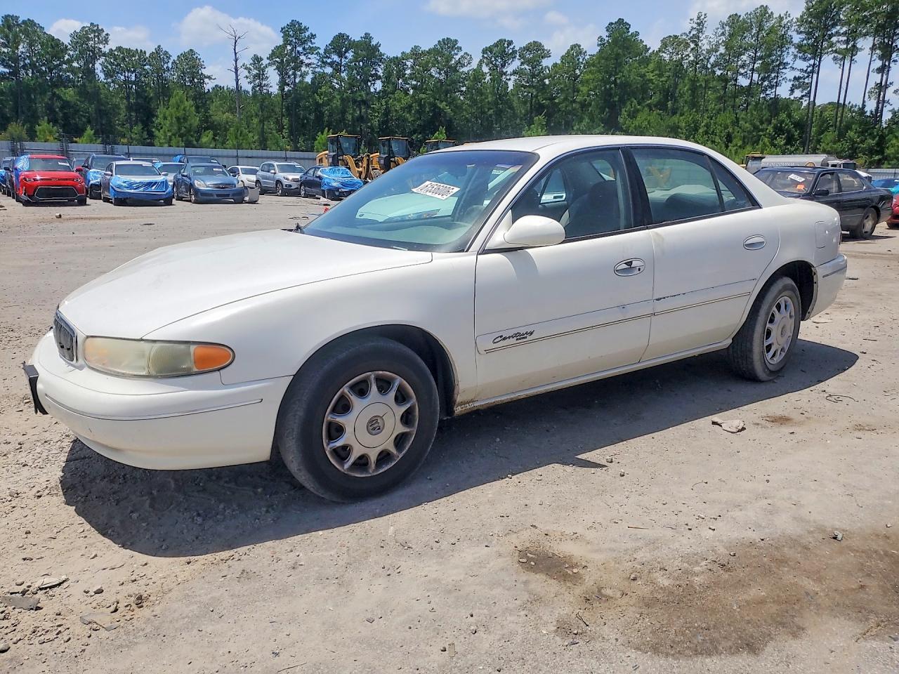 2001 Buick Century Custom White vin: 2G4WS52J011247835