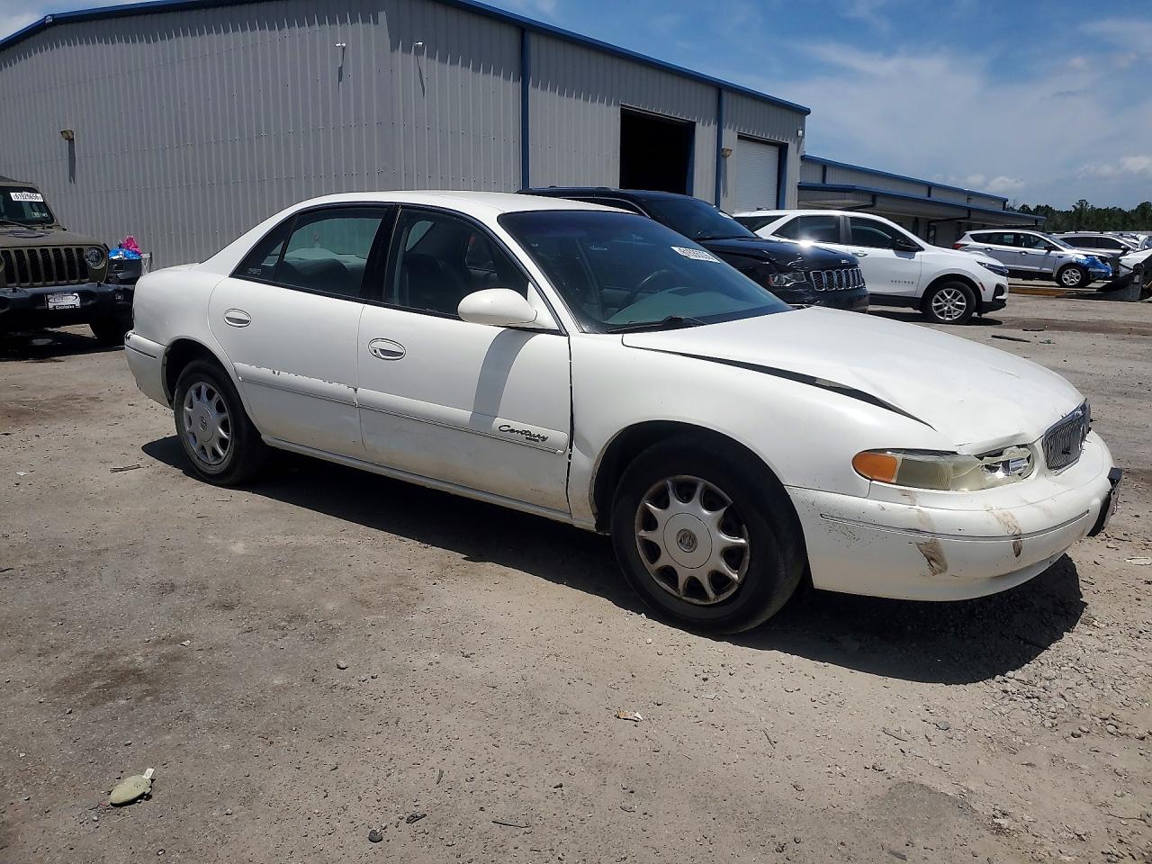2001 Buick Century Custom White vin: 2G4WS52J011247835