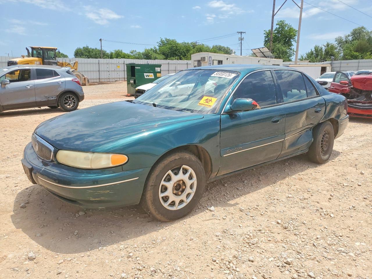 2001 Buick Century Custom Green vin: 2G4WS52J011307340
