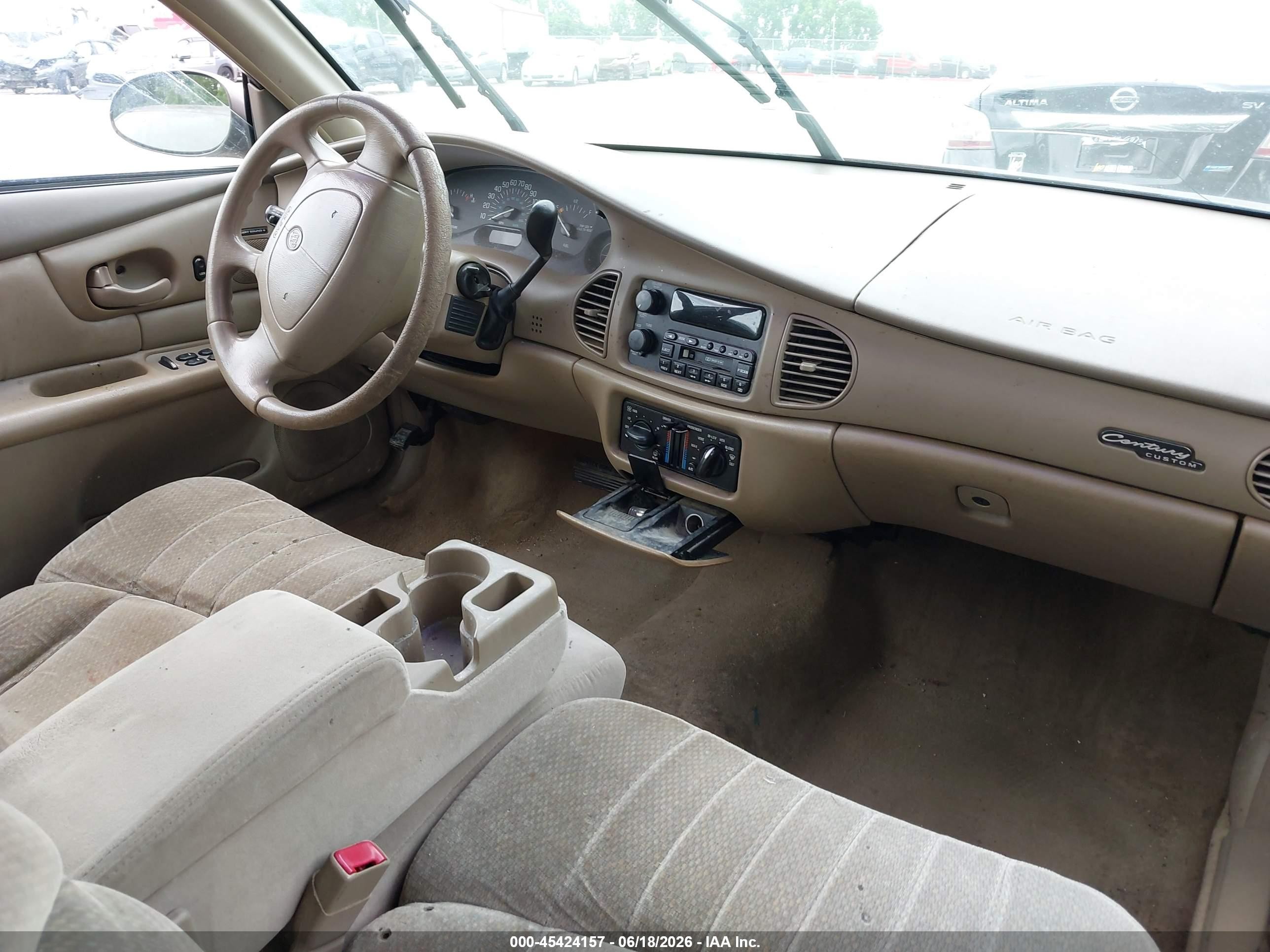 2002 Buick Century Custom Brown vin: 2G4WS52J021187699
