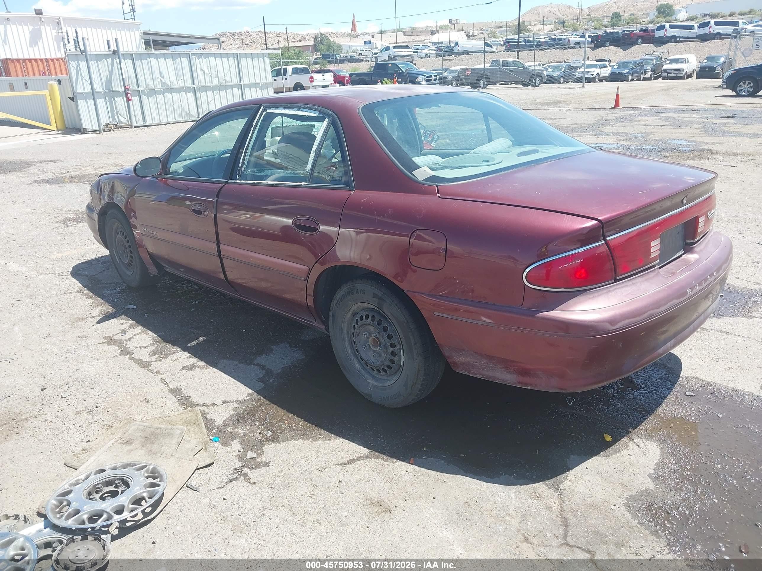 2002 Buick Century Custom Maroon vin: 2G4WS52J021237274