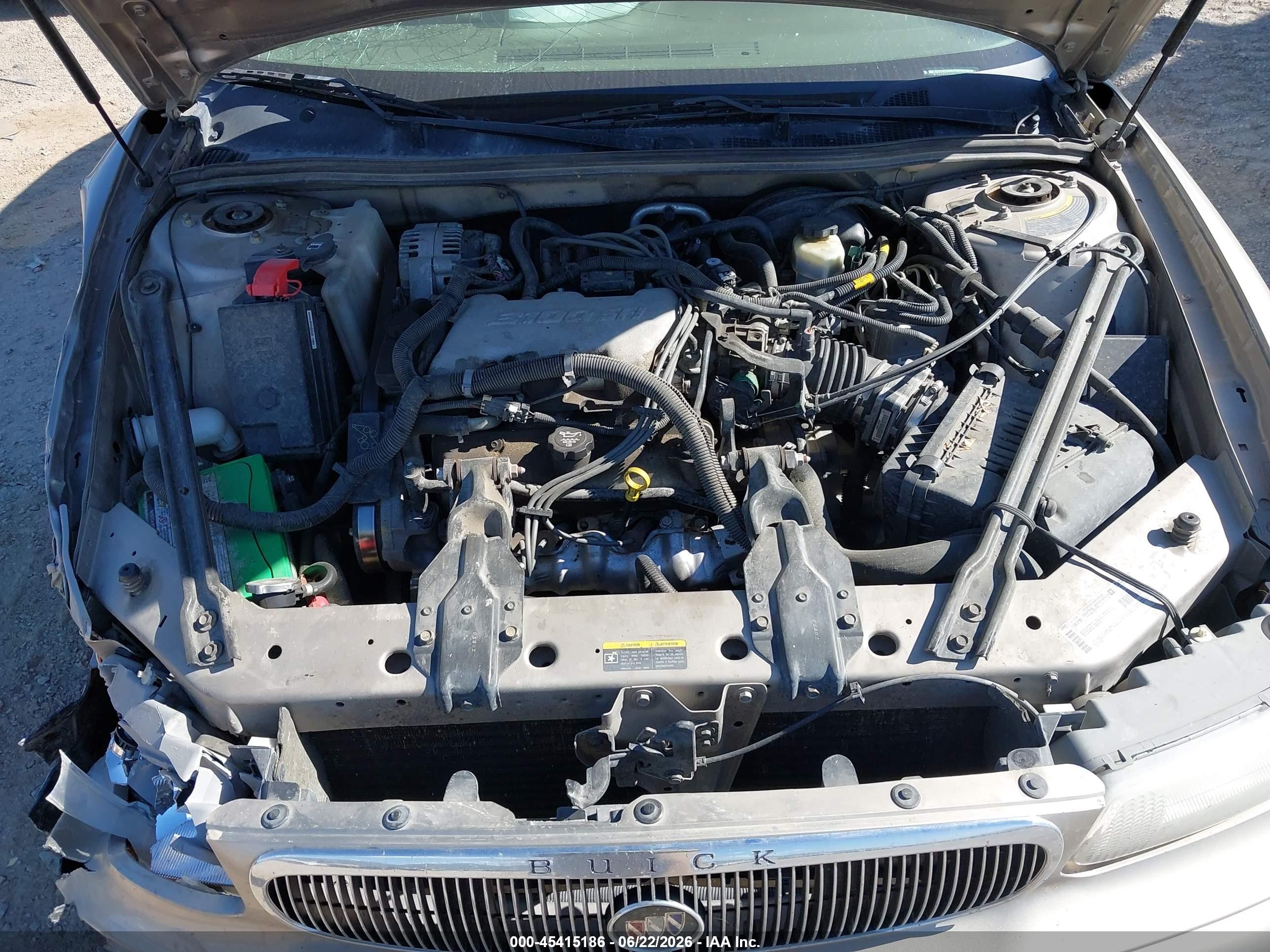 2002 Buick Century Custom Champagne vin: 2G4WS52J021248436