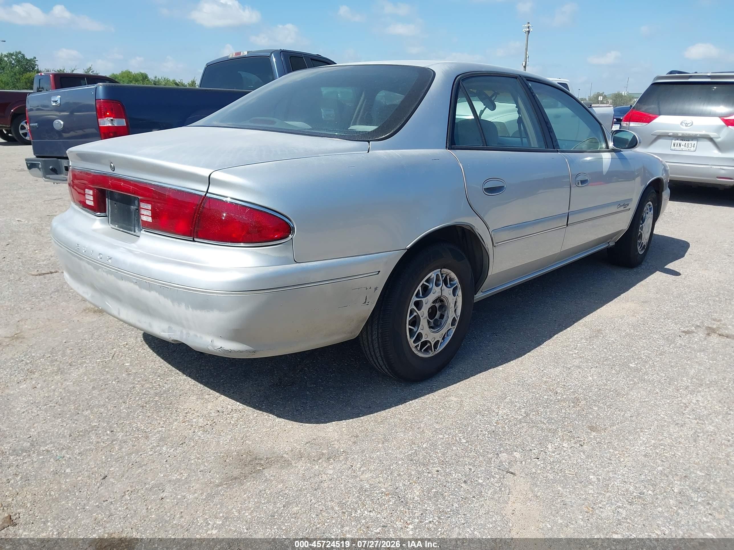 2002 Buick Century Custom Серебряный vin: 2G4WS52J021258707