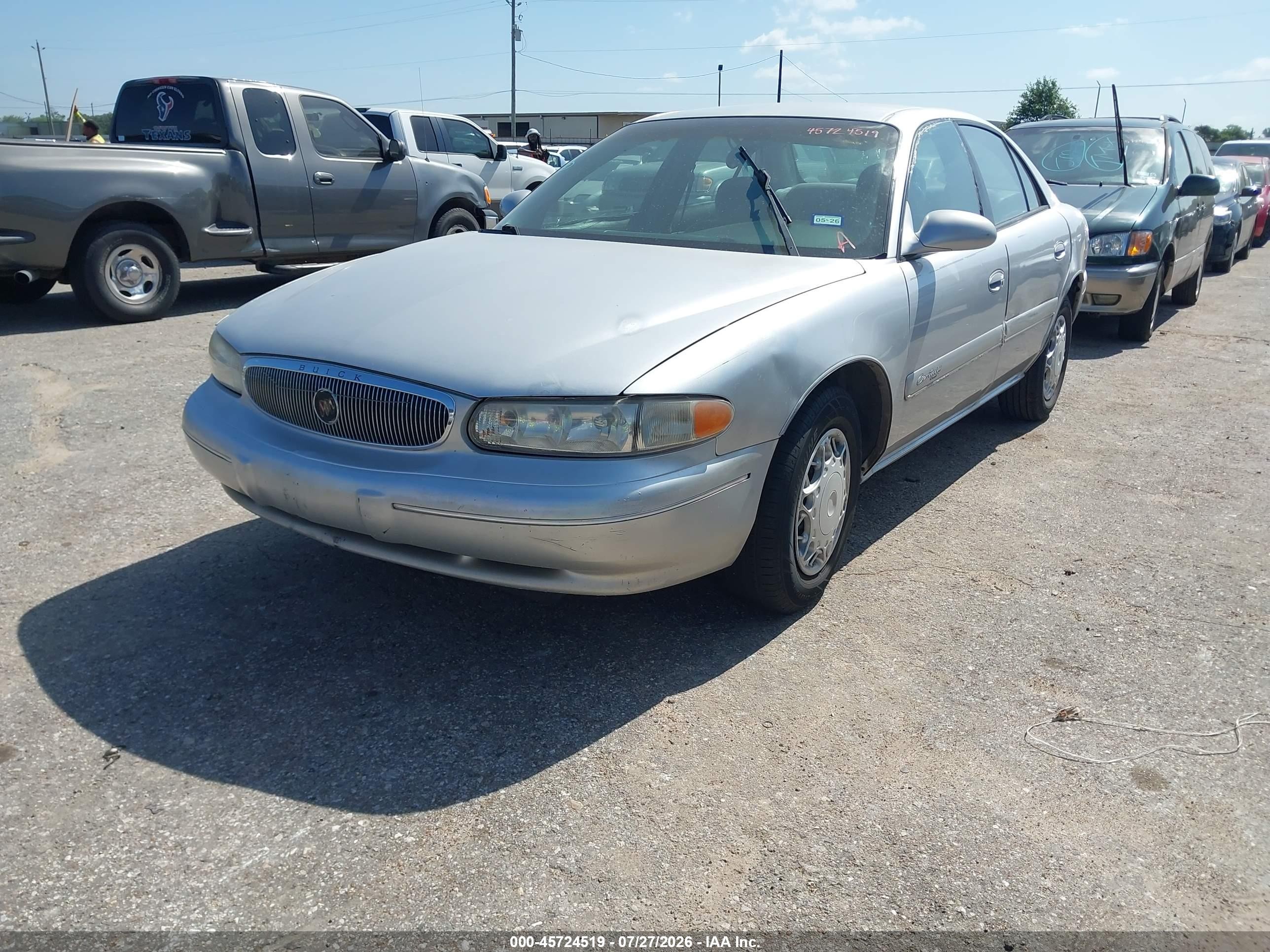2002 Buick Century Custom Серебряный vin: 2G4WS52J021258707