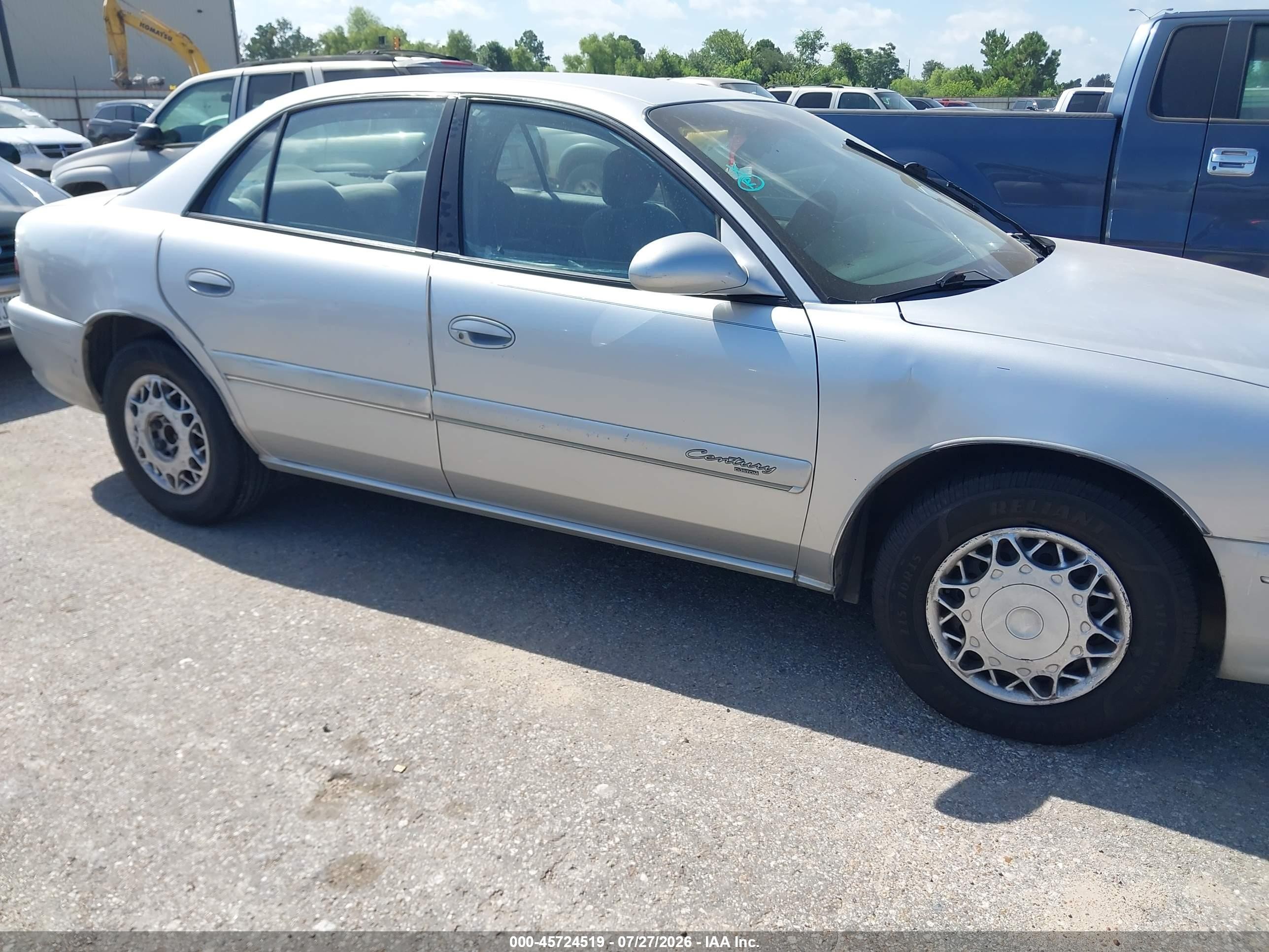 2002 Buick Century Custom Серебряный vin: 2G4WS52J021258707