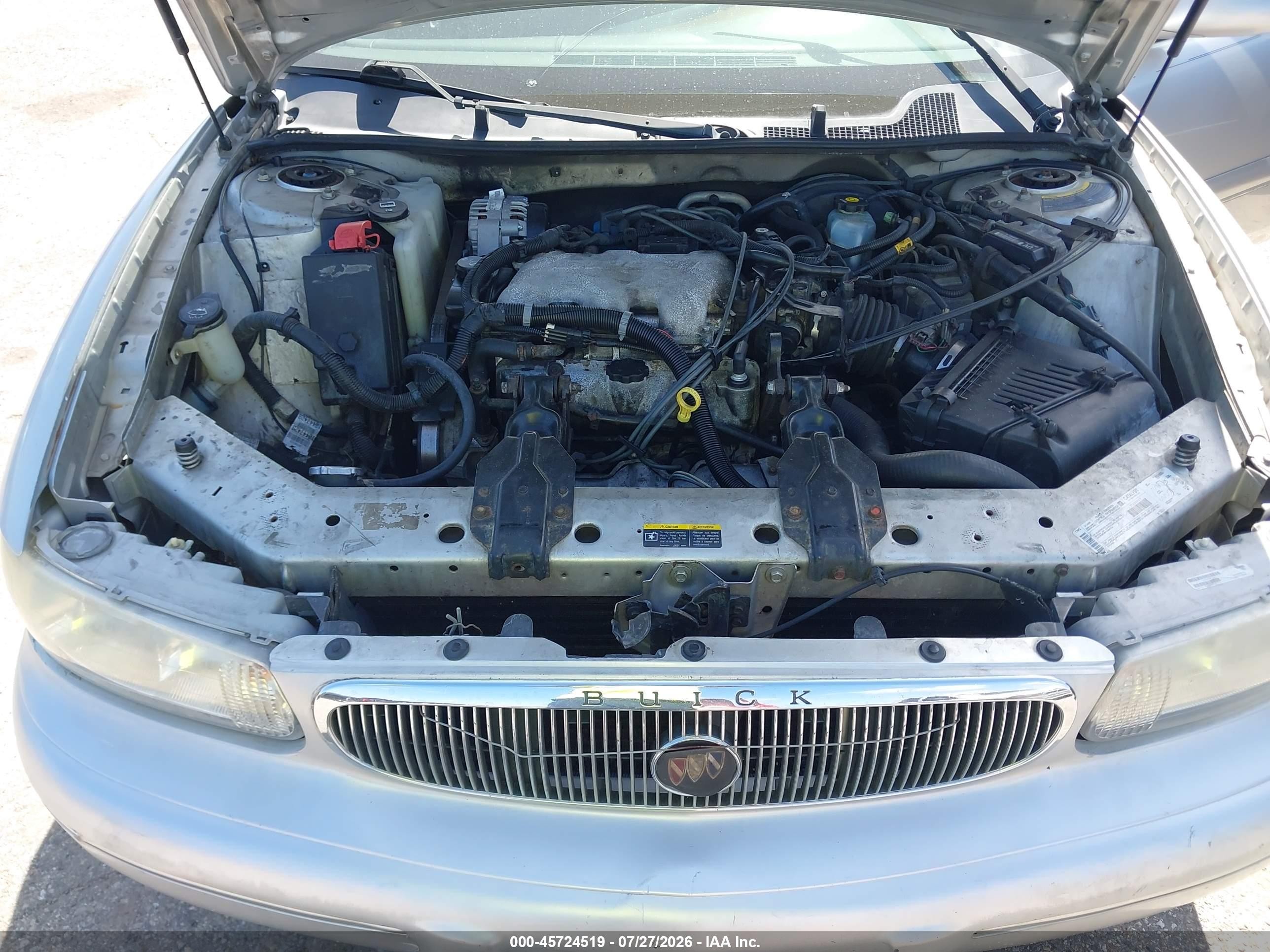 2002 Buick Century Custom Серебряный vin: 2G4WS52J021258707