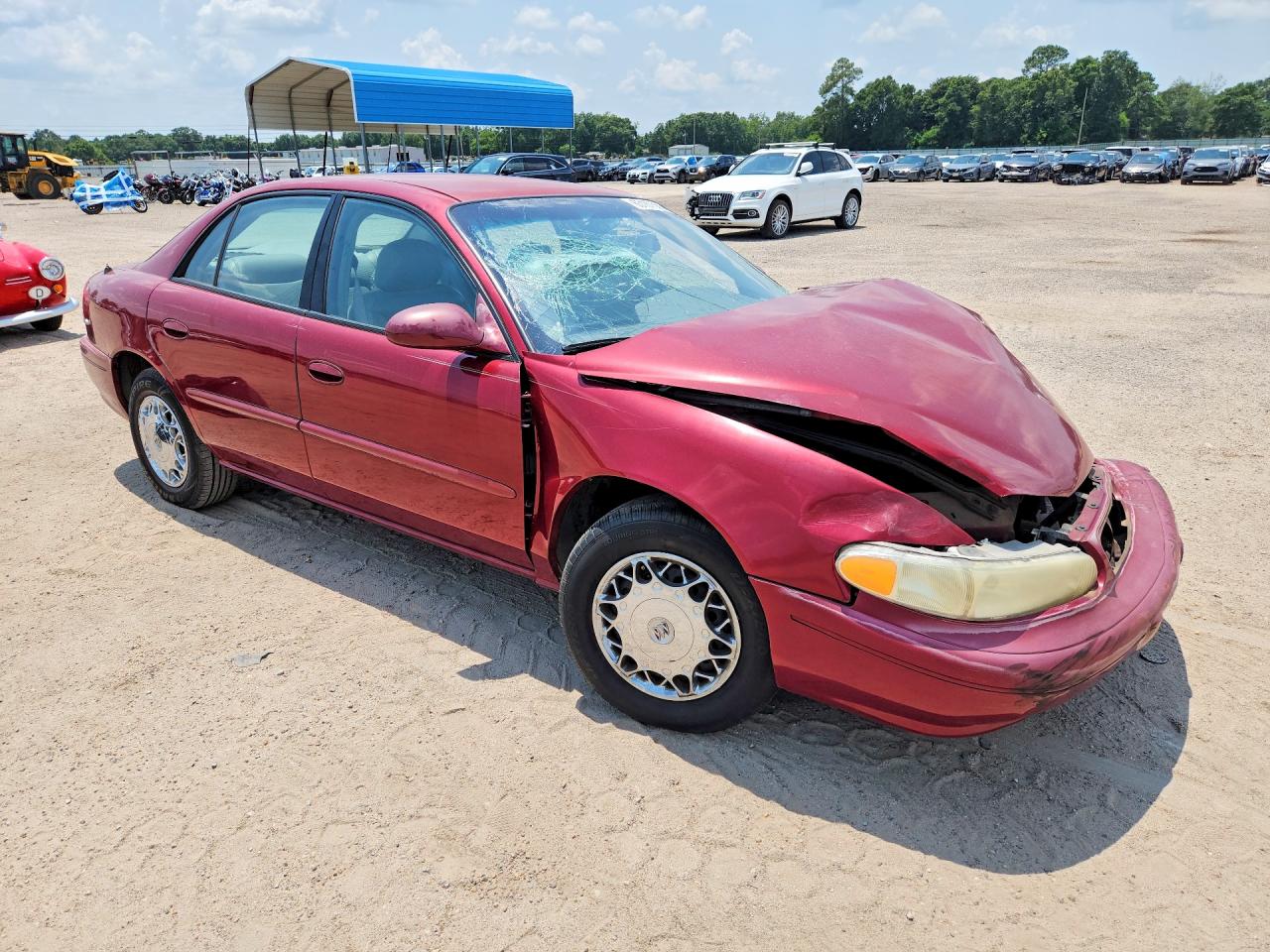 2003 Buick Century Custom Red vin: 2G4WS52J031189969