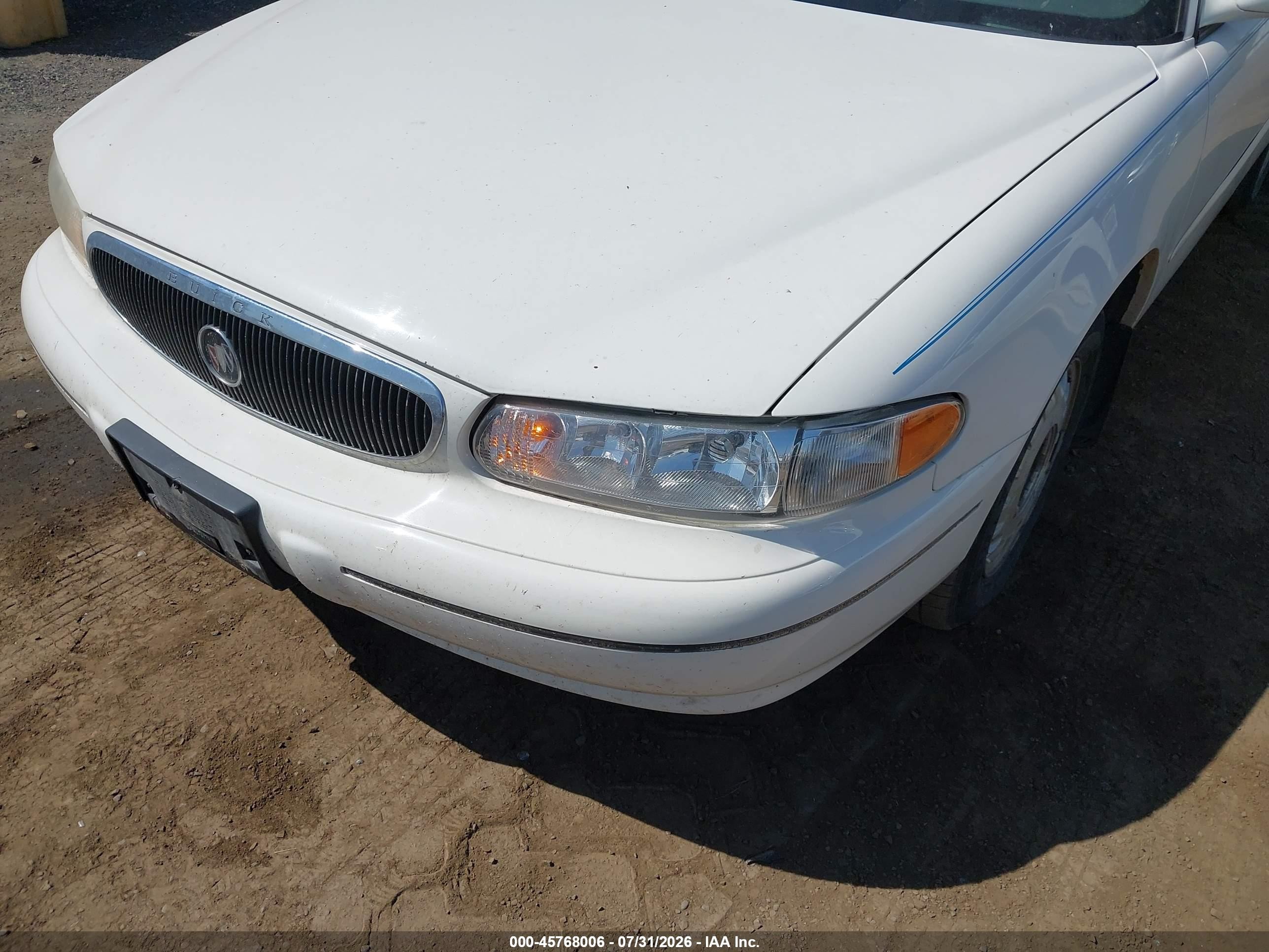 2003 Buick Century Custom White vin: 2G4WS52J031194668