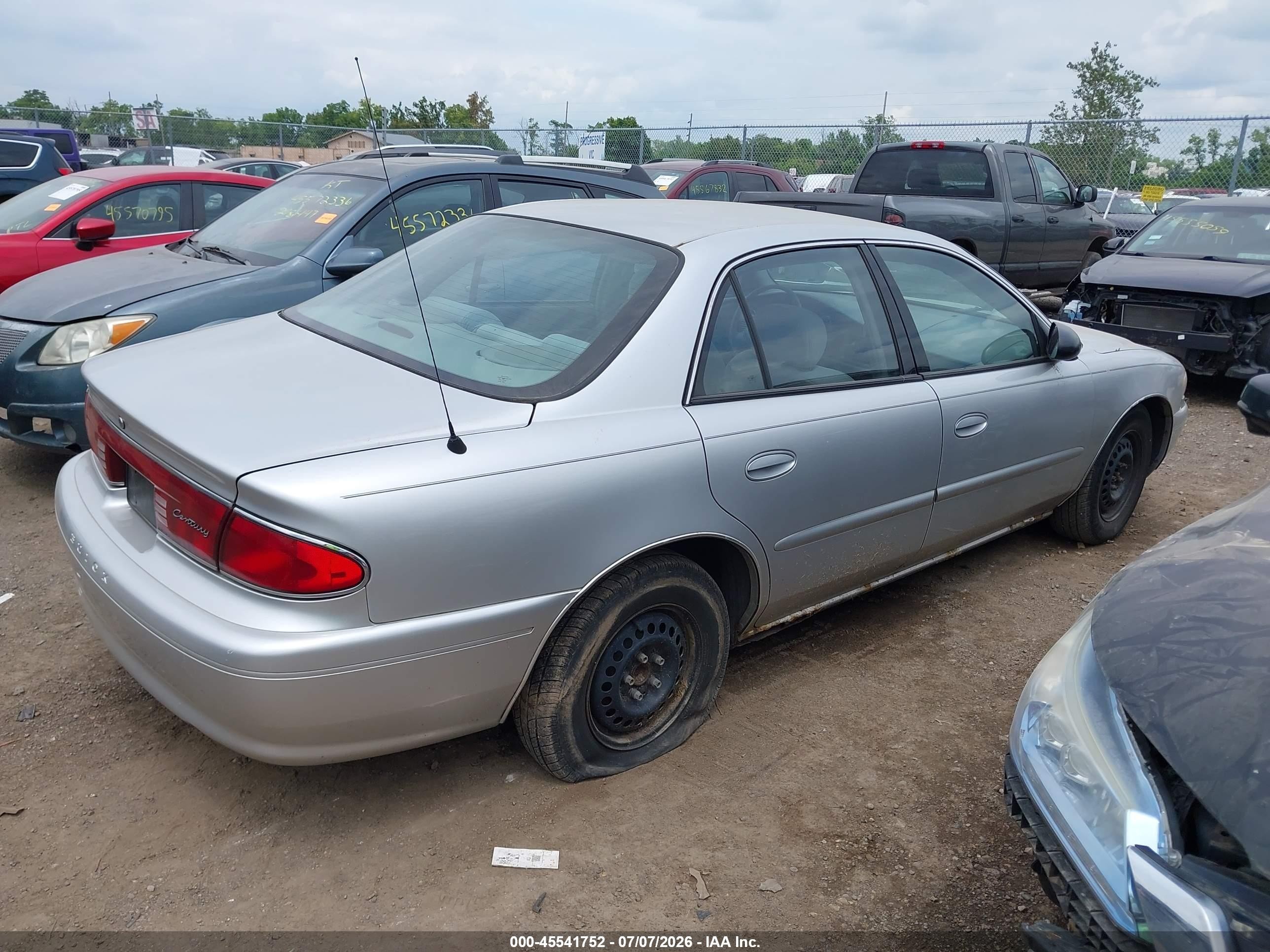 2004 Buick Century   Silver vin: 2G4WS52J041221613