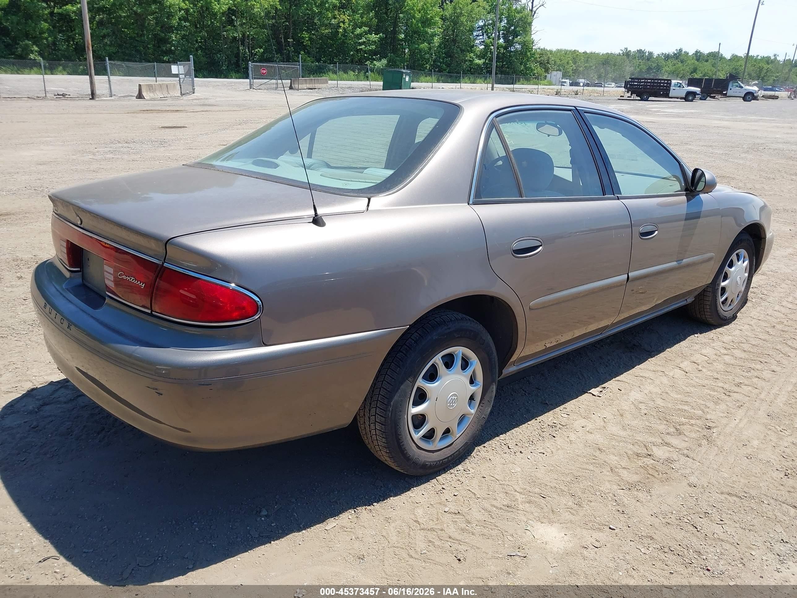2004 Buick Century   Gold vin: 2G4WS52J041318455