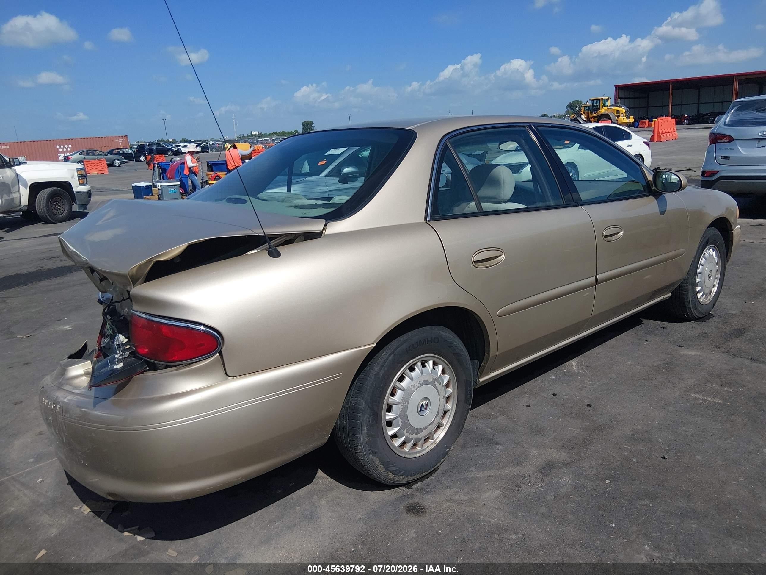 2005 Buick Century   Gold vin: 2G4WS52J051122792