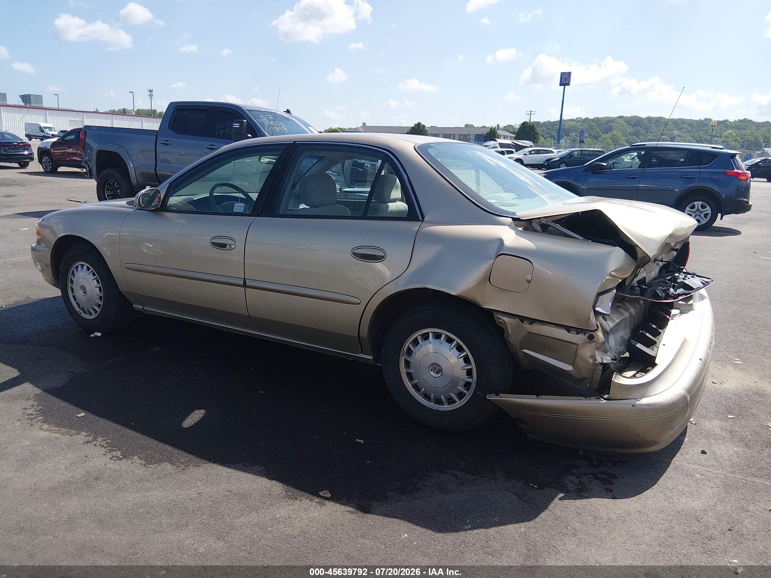 2005 Buick Century   Gold vin: 2G4WS52J051122792
