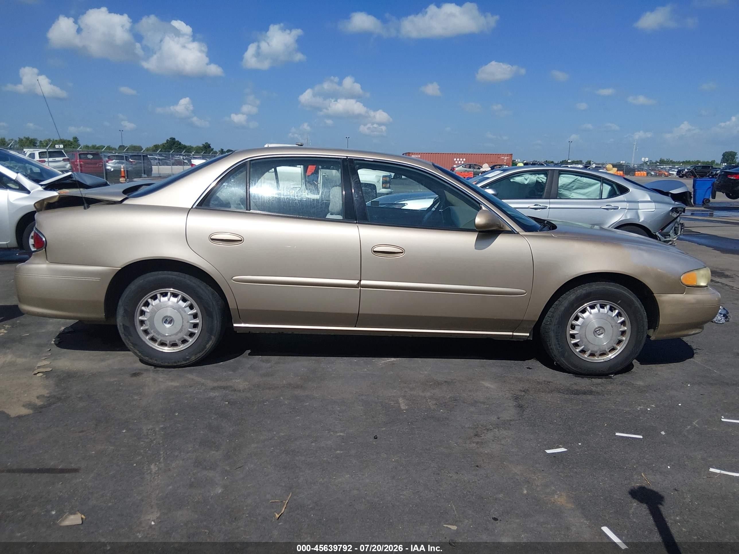 2005 Buick Century   Gold vin: 2G4WS52J051122792
