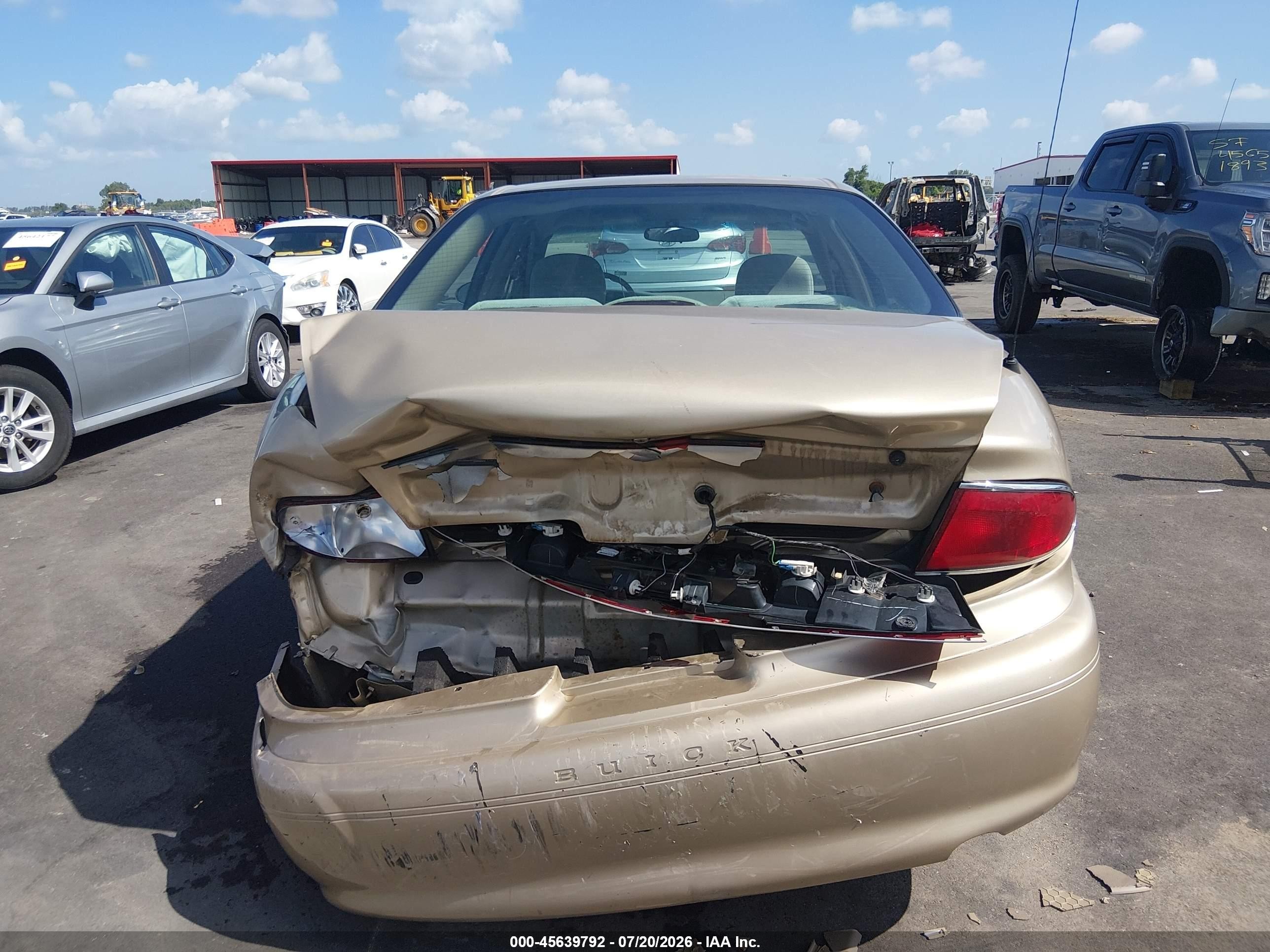 2005 Buick Century   Gold vin: 2G4WS52J051122792